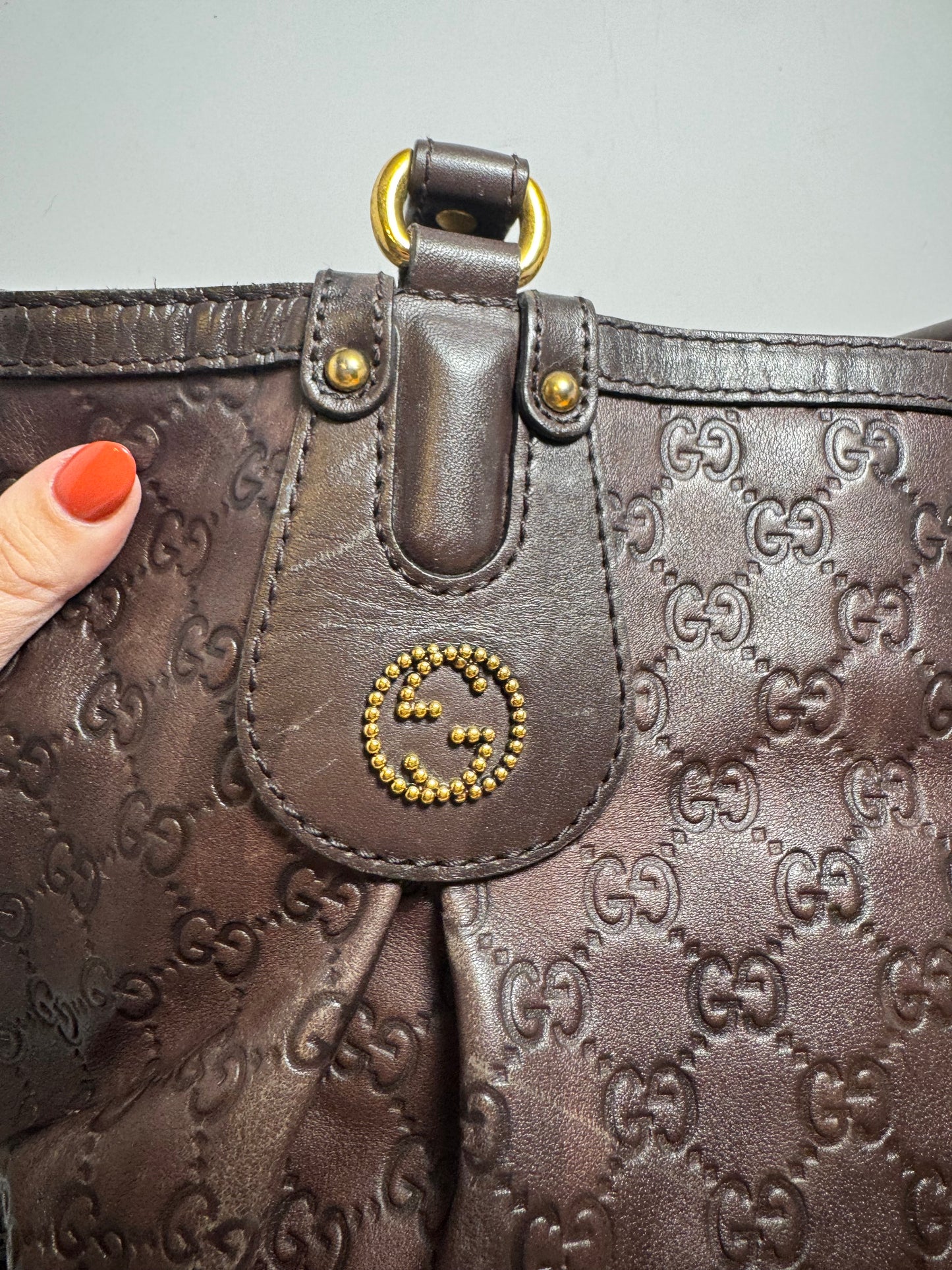 Gucci Brown Guccissima Scarlett Tote Bag