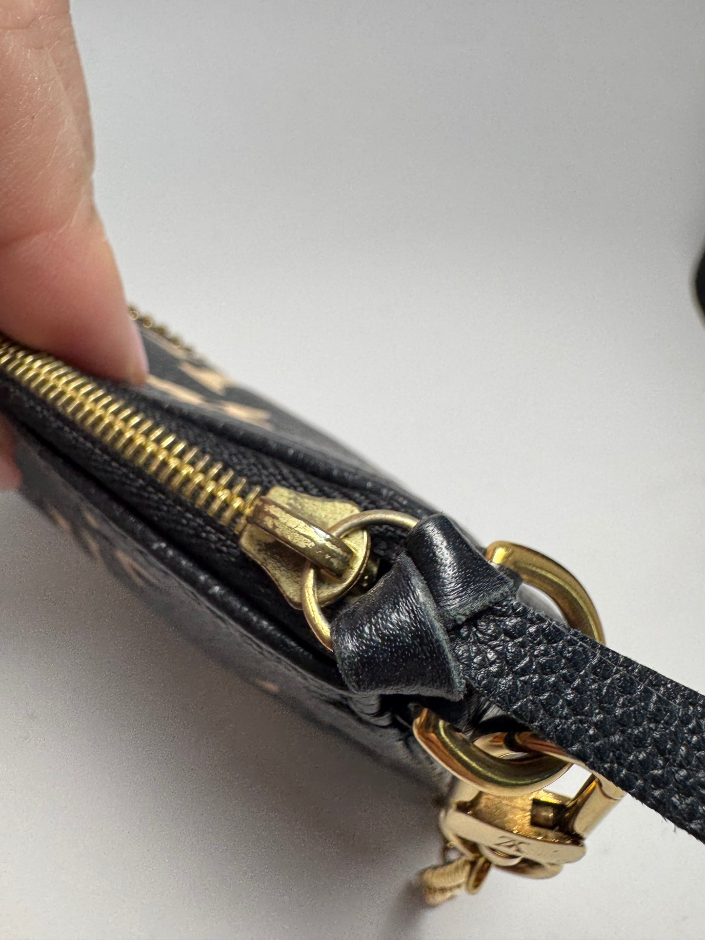 Louis Vuitton Empriente Bicolor Black & Cream Mini Pochette w/Gift Box w/COA from Authentic Detective