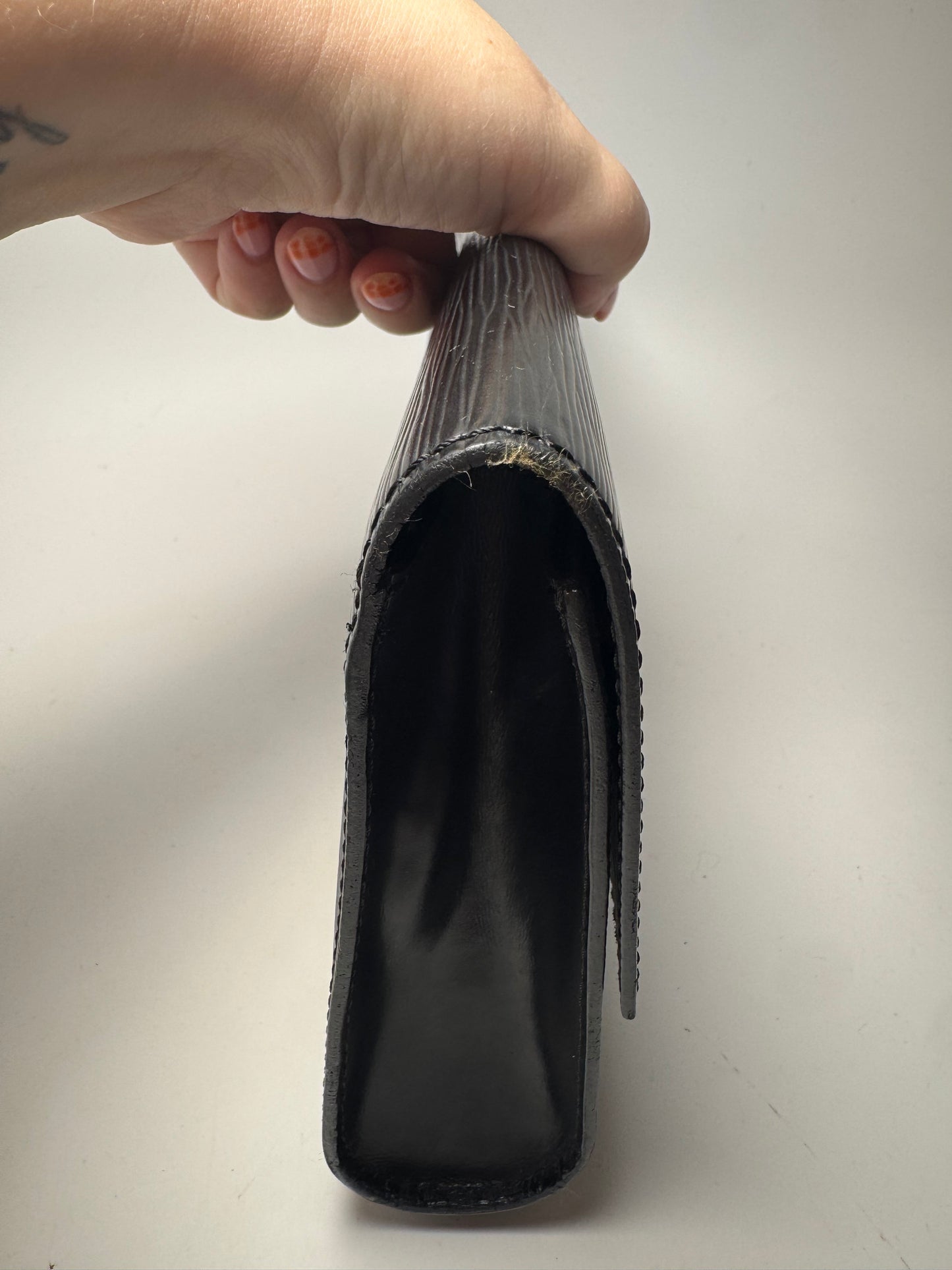Louis Vuitton Chaillot Noir Black Epi Leather Clutch