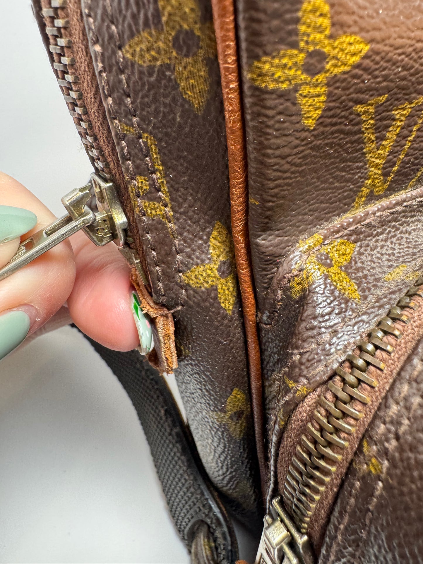 Louis Vuitton Amazon Monogram Crossbody- Vintage Pre Date Code 1980s