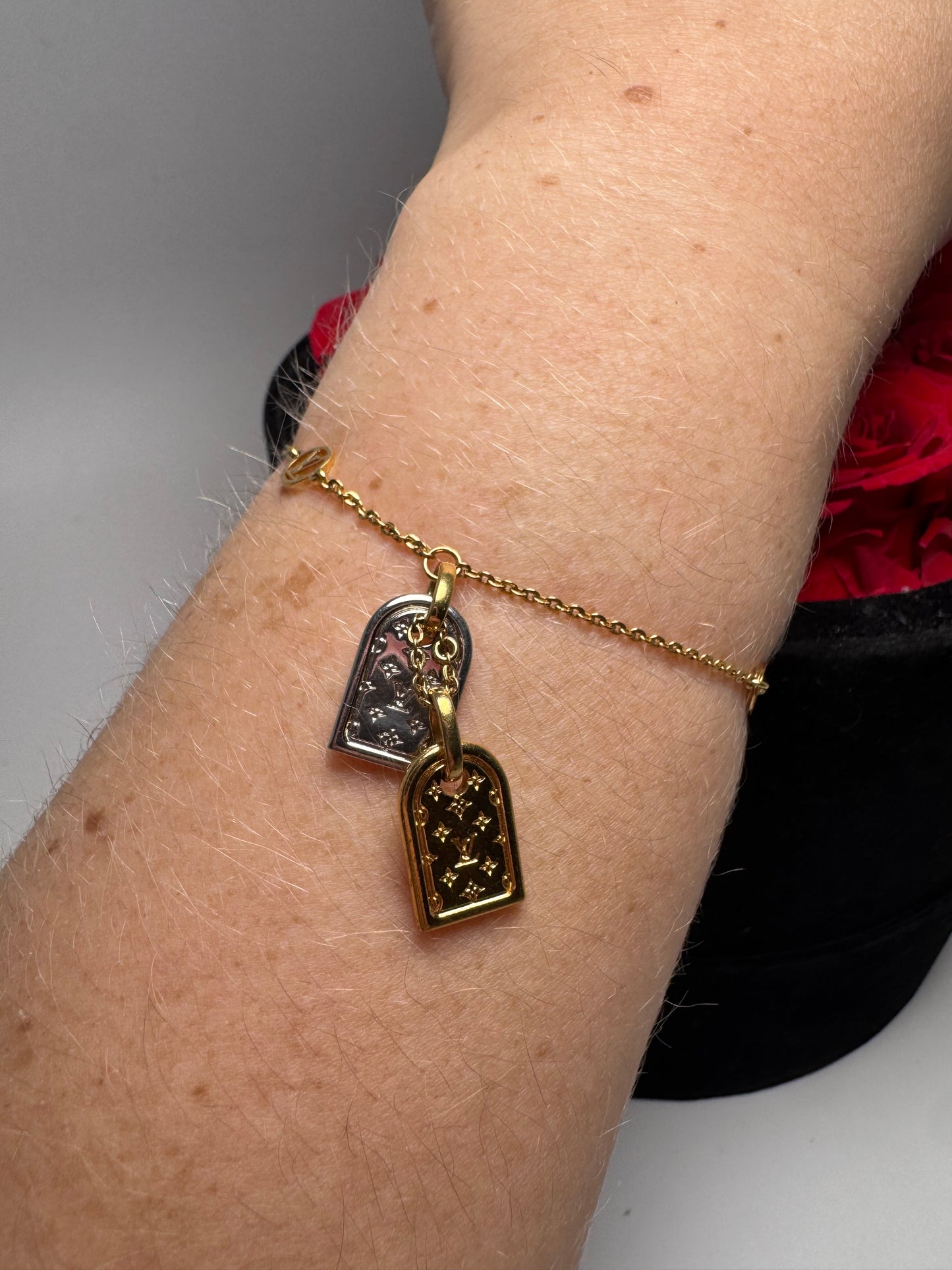 Louis Vuitton Nanogram Two Tone Bracelet