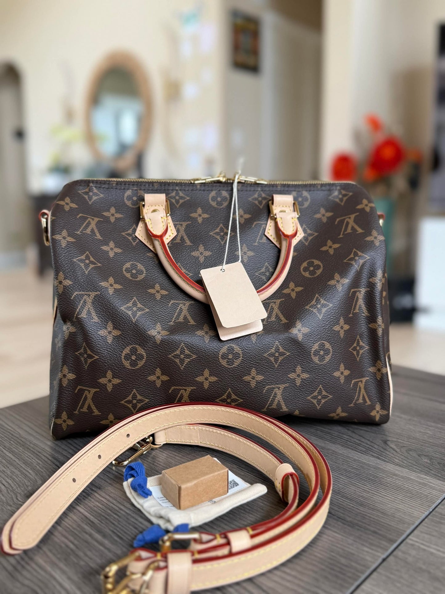 Louis Vuitton Speedy 30 Monogram Bandouliere for Jordan
