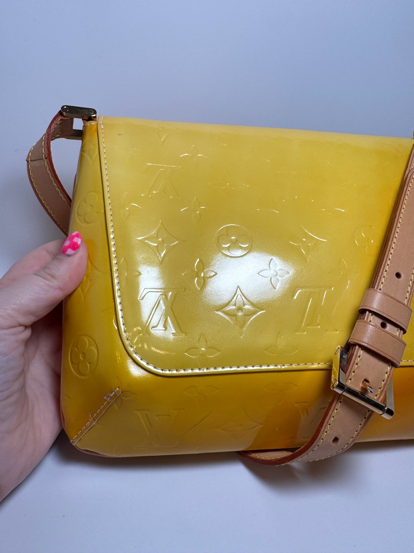 Louis Vuitton Vernis Thompson Street Leather Shoulder Bag Made in Spain