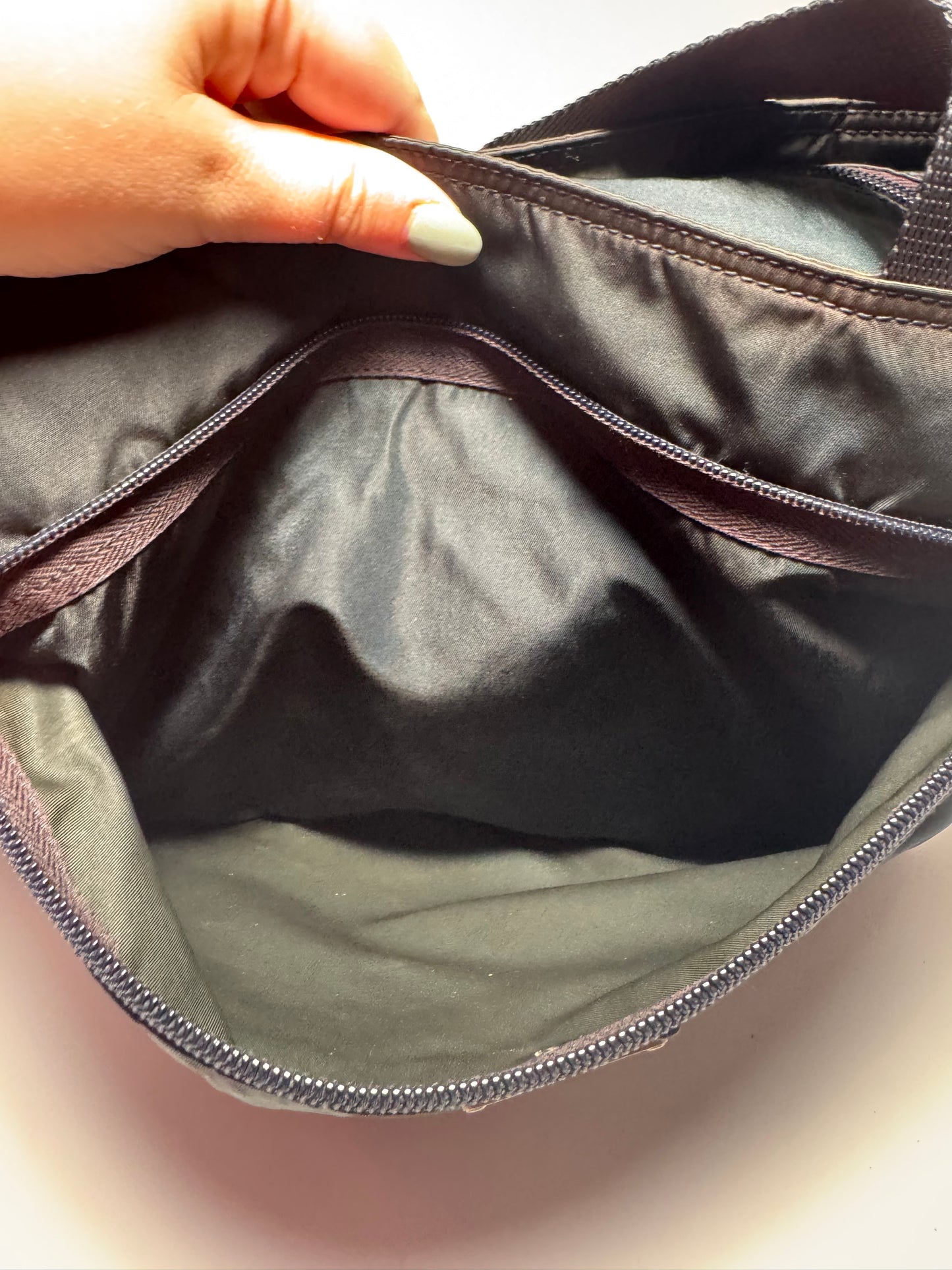Prada Tessuto Nylon Tote – Vintage Navy Blue Designer Bag