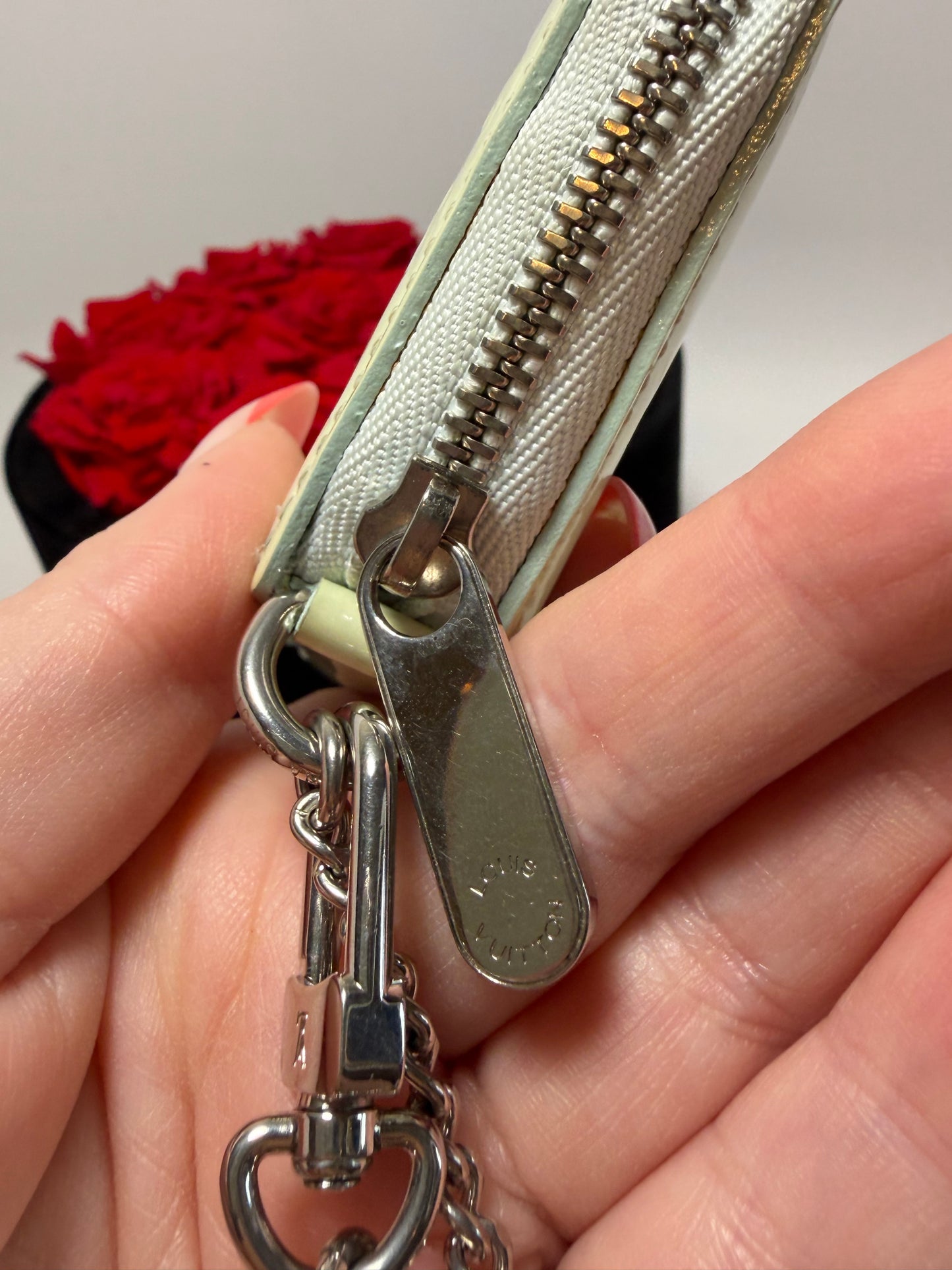 Louis Vuitton Porte Monnaie Flocon Bag Charm/Coin Purse Snow Flake