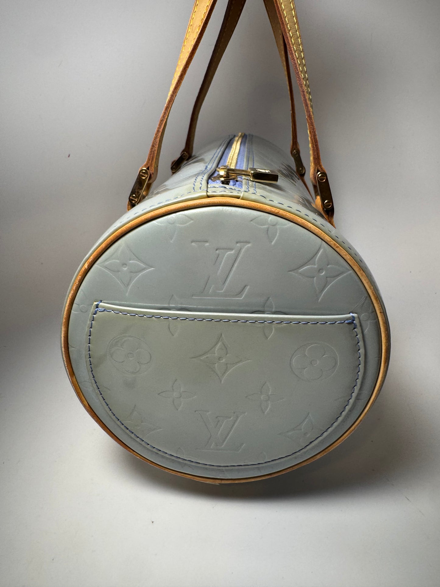 Louis Vuitton Y2K Bedford Lavender Vernis Leather Barrel Bag