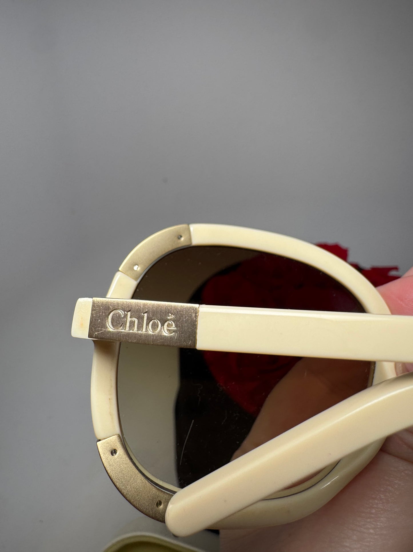 Chloé Sunglasses Myrte Oversized Sunglasses 2119 Cream