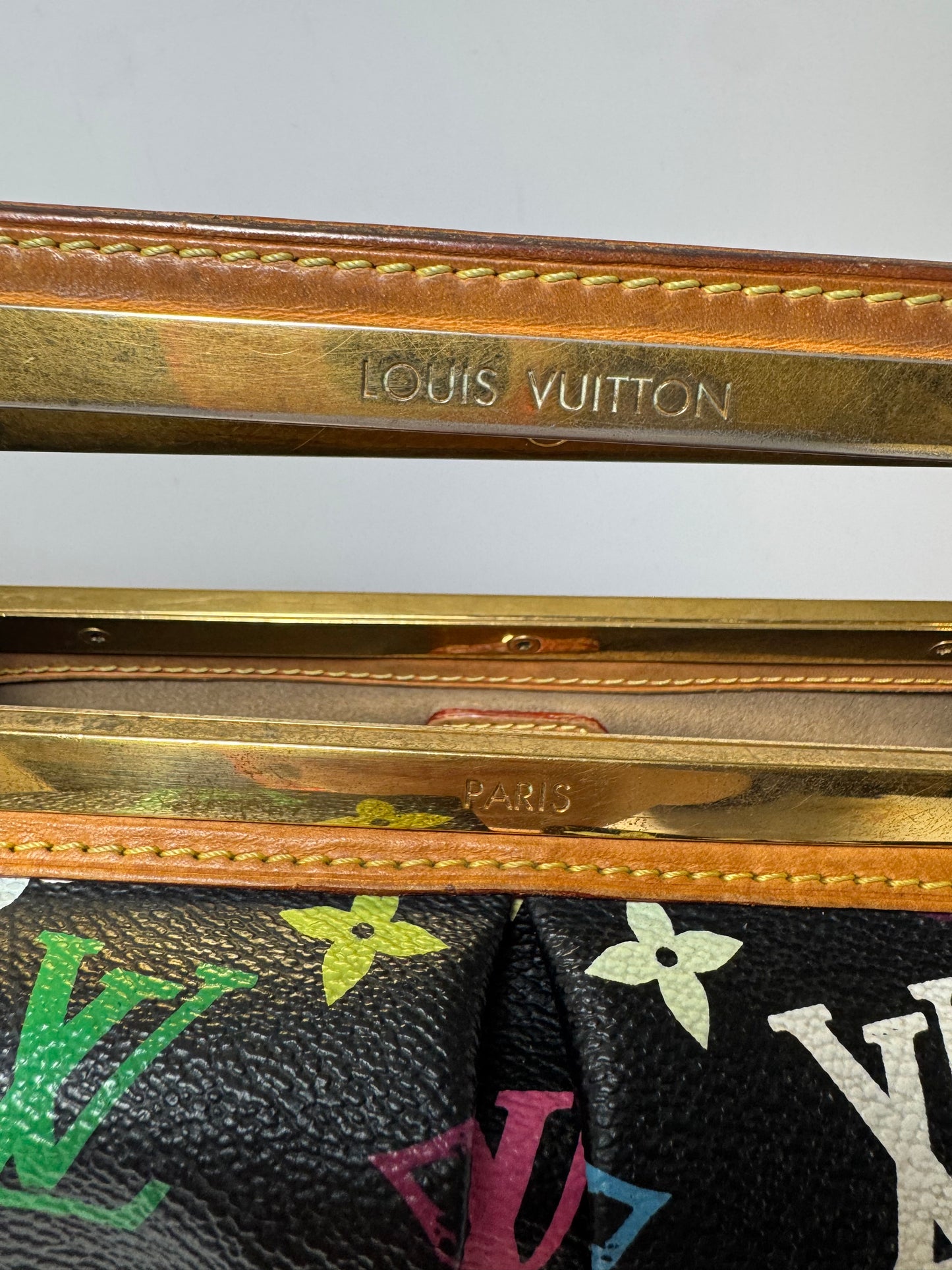 Louis Vuitton Black Multicolor Judy GM Shoulder Bag