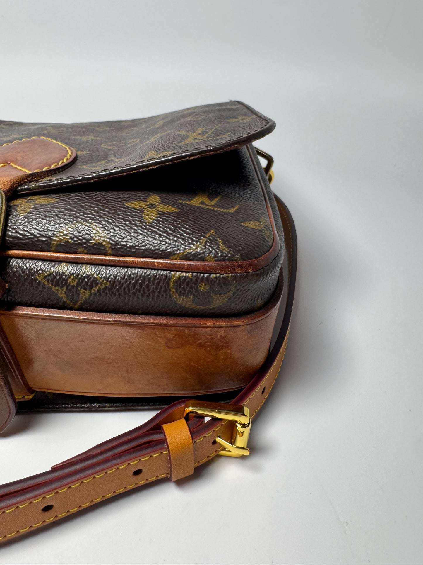 Louis Vuitton Cartouchière MM Monogram Crossbody- FAIR condition France September 1995