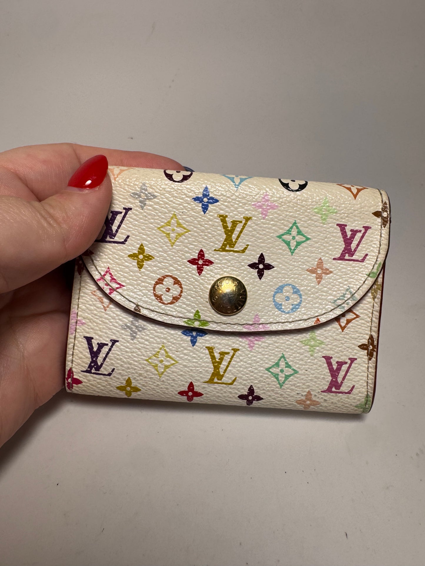 Louis Vuitton Multicolor Monogram Rosalie Coin Purse (Murakami Collection)
