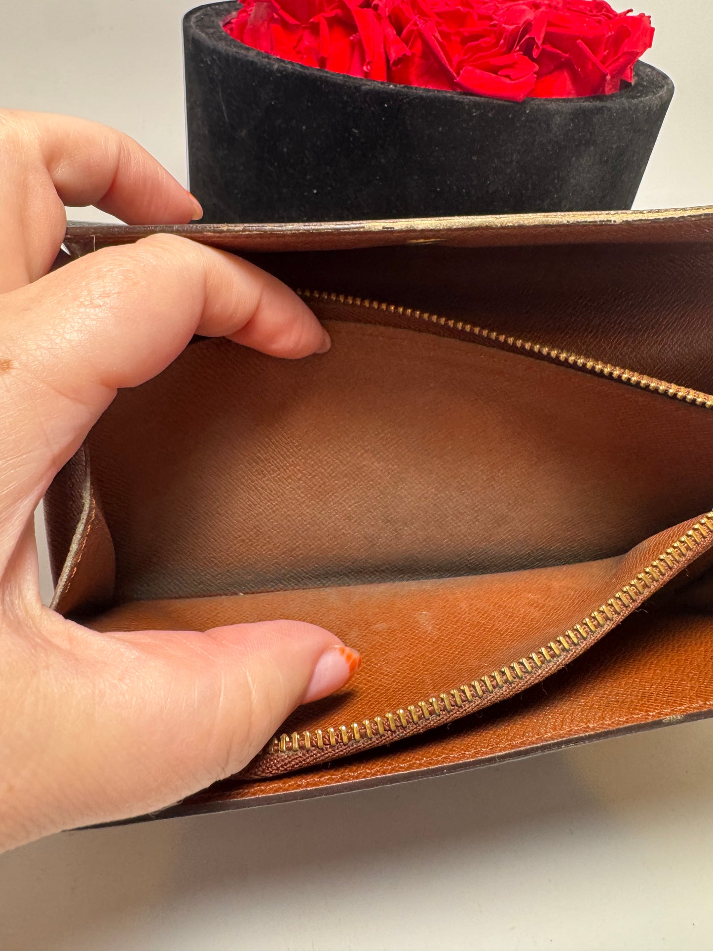 Louis Vuitton Monogram Sarah Wallet- Fair Condition