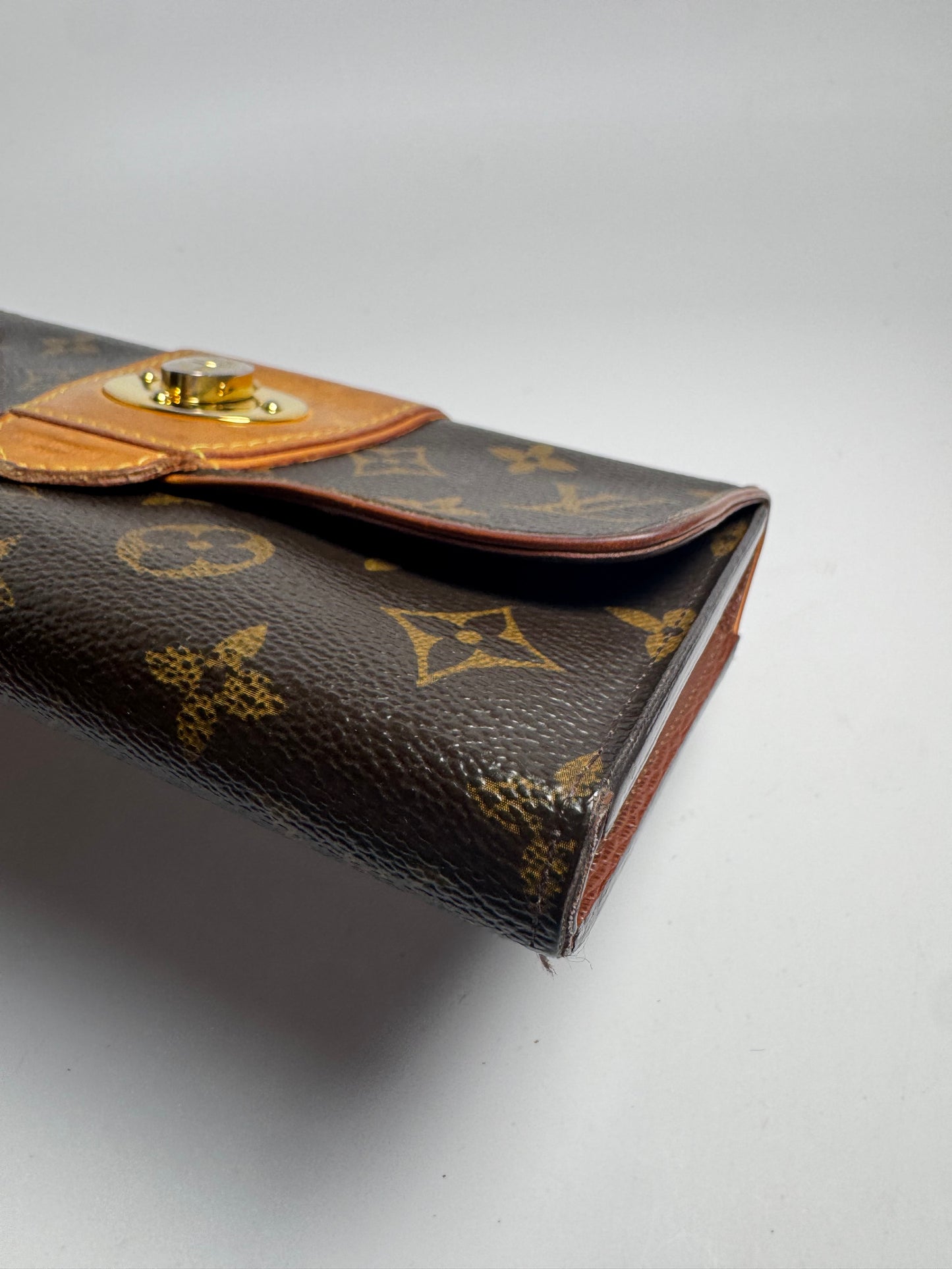 Louis Vuitton Boetie Wallet Monogram & Vachetta Leather Made in Spain 2012