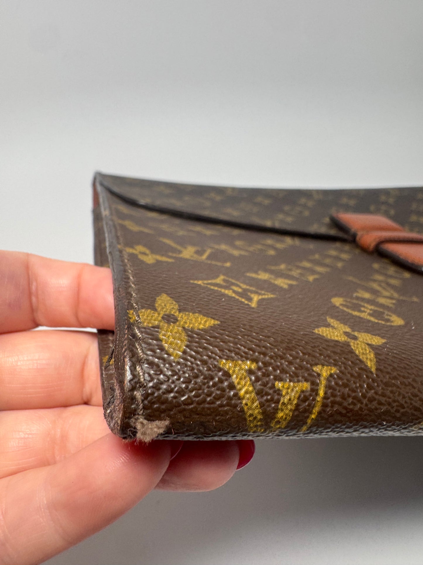 Louis Vuitton Monogram Minister Briefcase Document Clutch