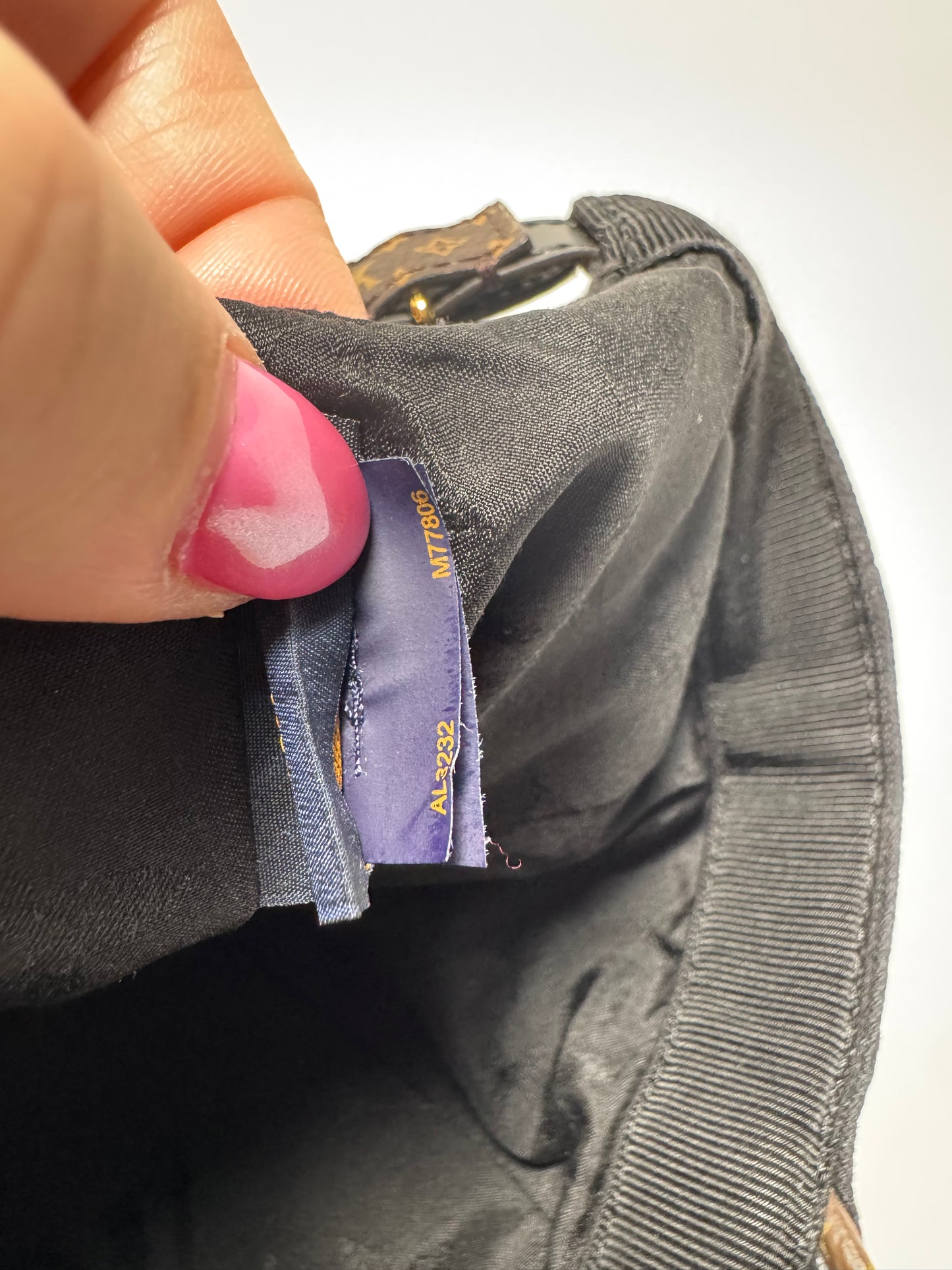 Louis Vuitton Day Cap Black Cotton, Canvas & Leather