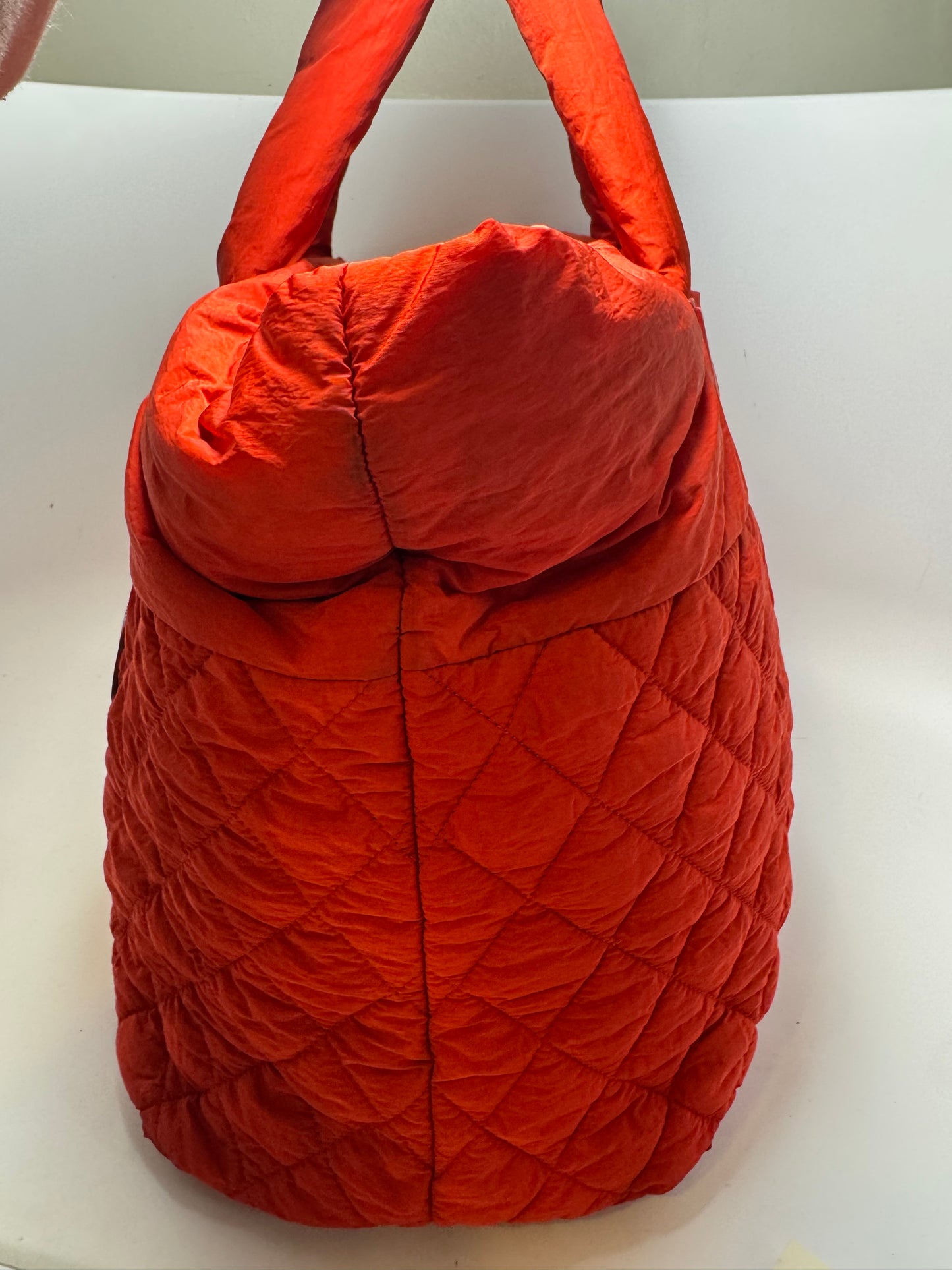 Chanel Coco Cocoon Tote Bag Red Nylon Tote