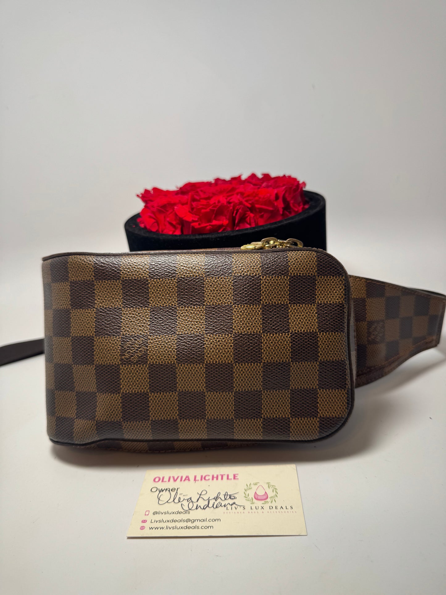Louis Vuitton Geronimo Damier Ebene Belt Bag/Bum Bag