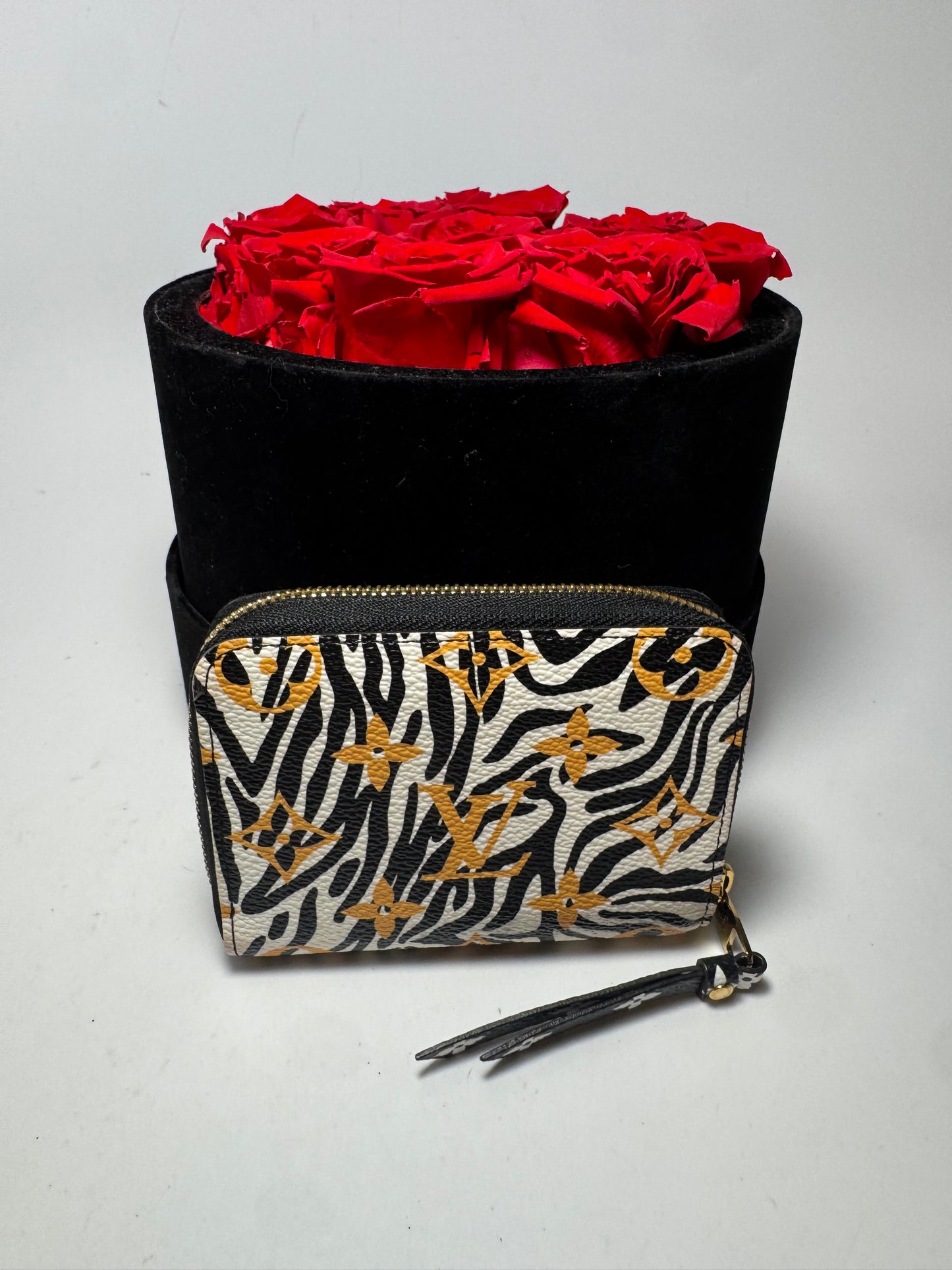 Louis Vuitton Monogram Giant Jungle Zippy Coin Purse Ivory Zebra Print