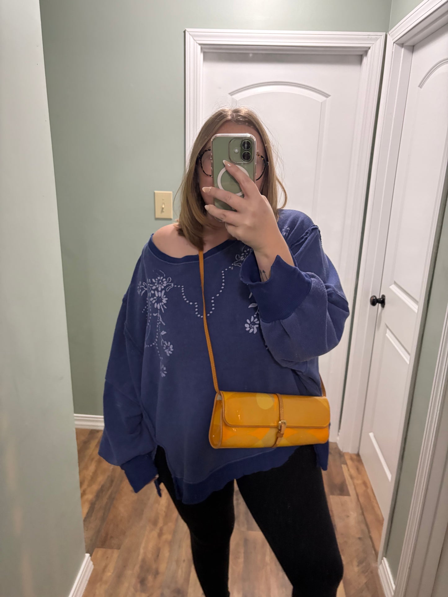 Louis Vuitton Monogram Vernis Fleurs Pochette Vintage Crossbody