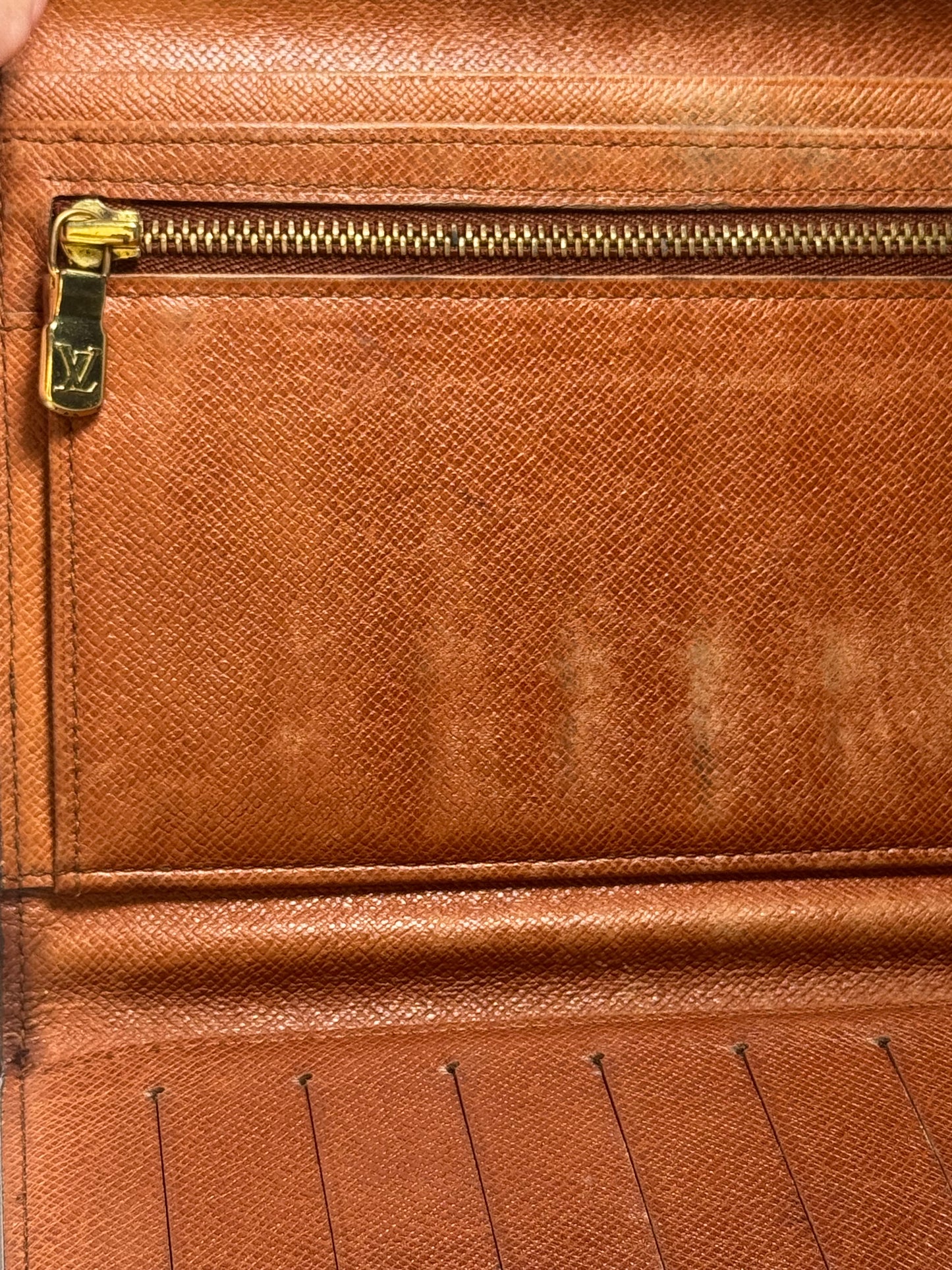Louis Vuitton Monogram Trifold Pochette Passport Holder / Wallet on Chain- December 1994