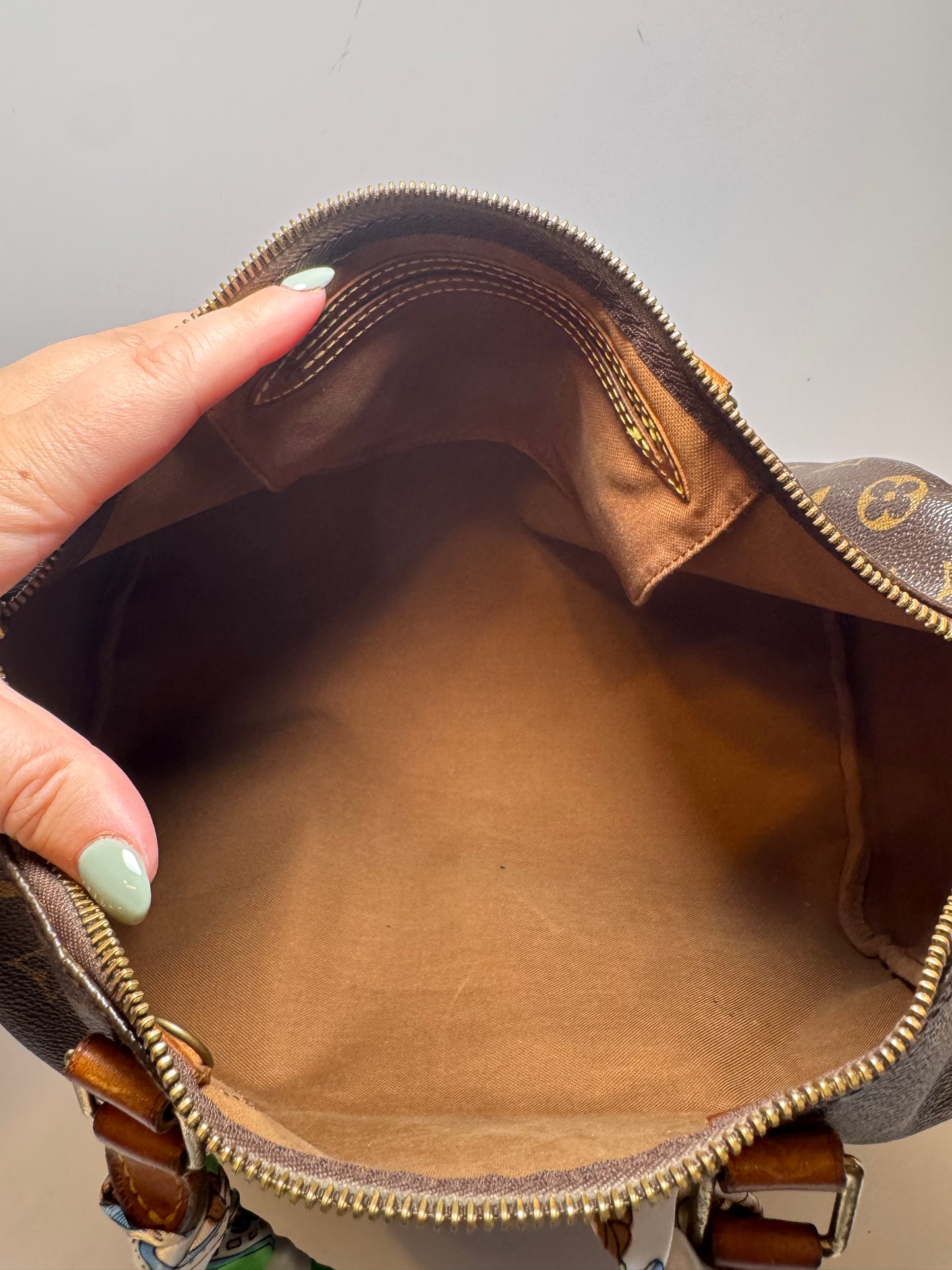 Louis Vuitton Speedy 35 Monogram Satchel Vintage Made in France