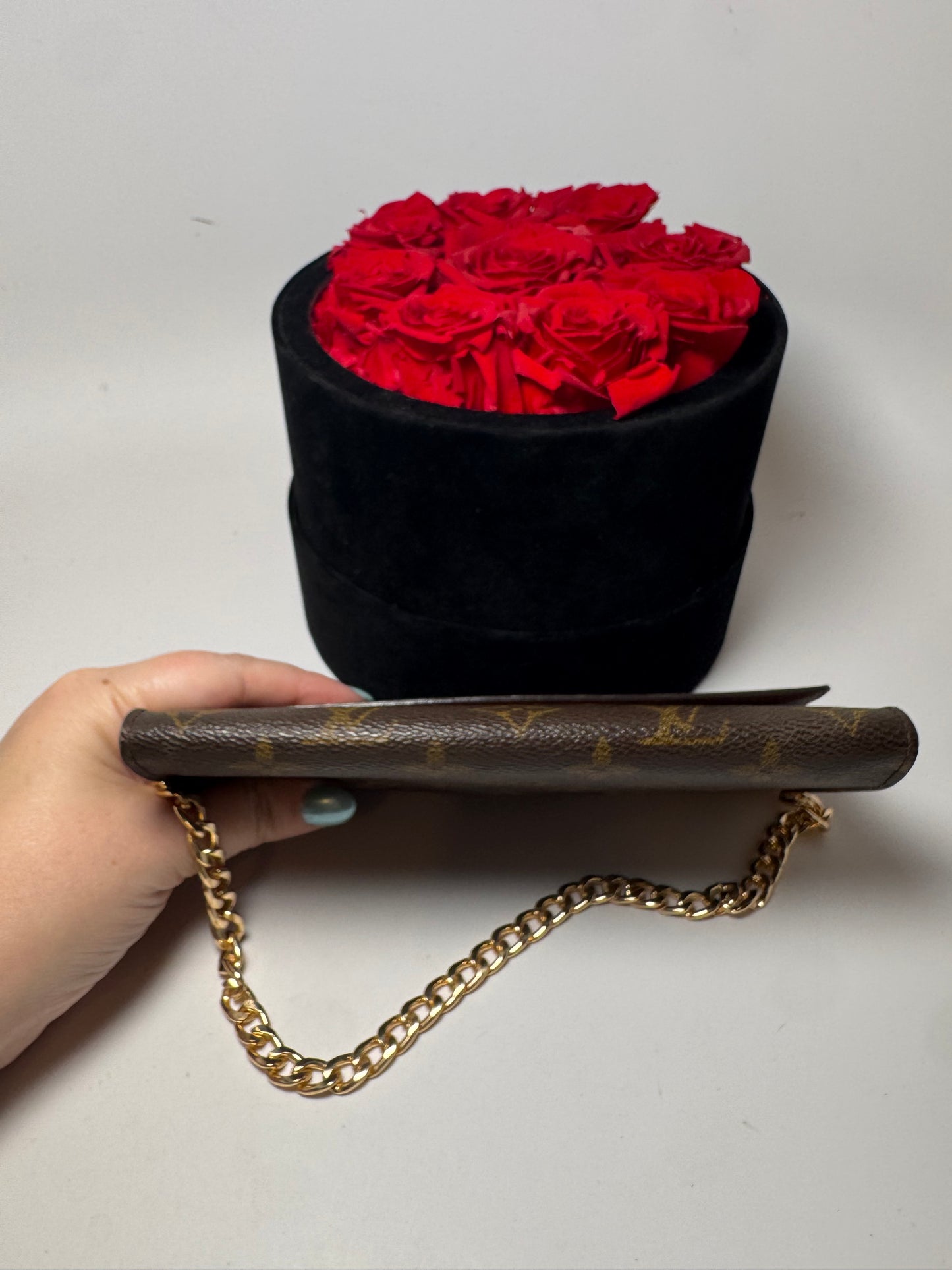 Louis Vuitton Sarah Monogram Wallet on Chain Made in France