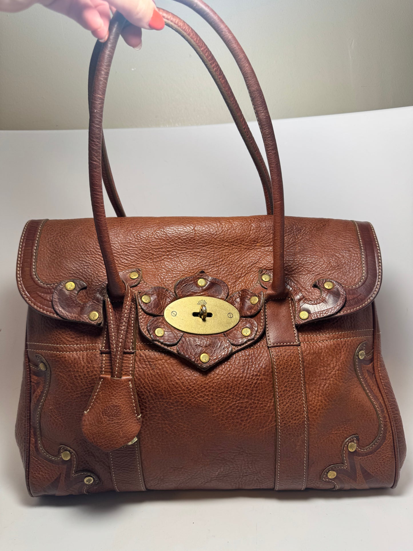 Mulberry Bayswater Satchel in Tooled Oak