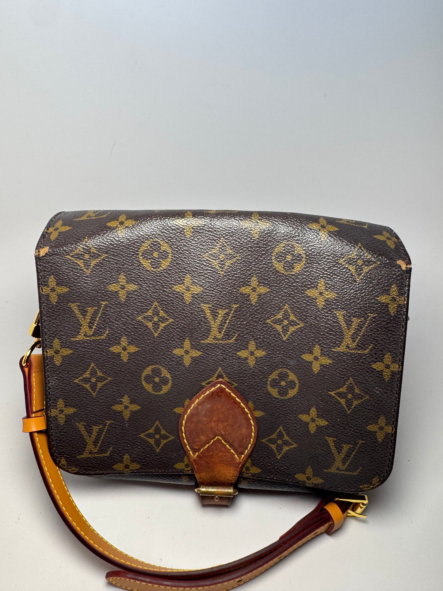 Louis Vuitton Cartouchière MM Monogram Crossbody- FAIR condition France September 1995