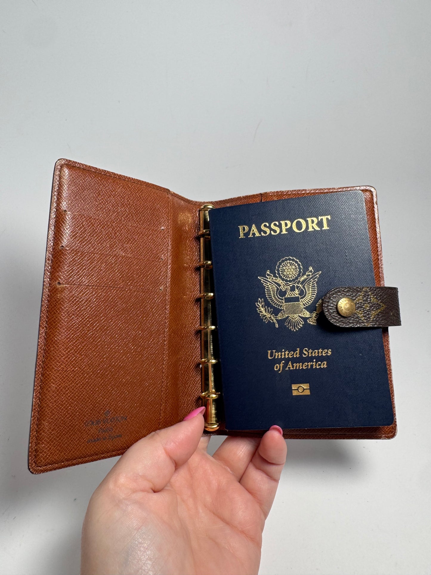 Louis Vuitton Agenda PM Monogram Planner/Passport Holder Made in Spain October 1995