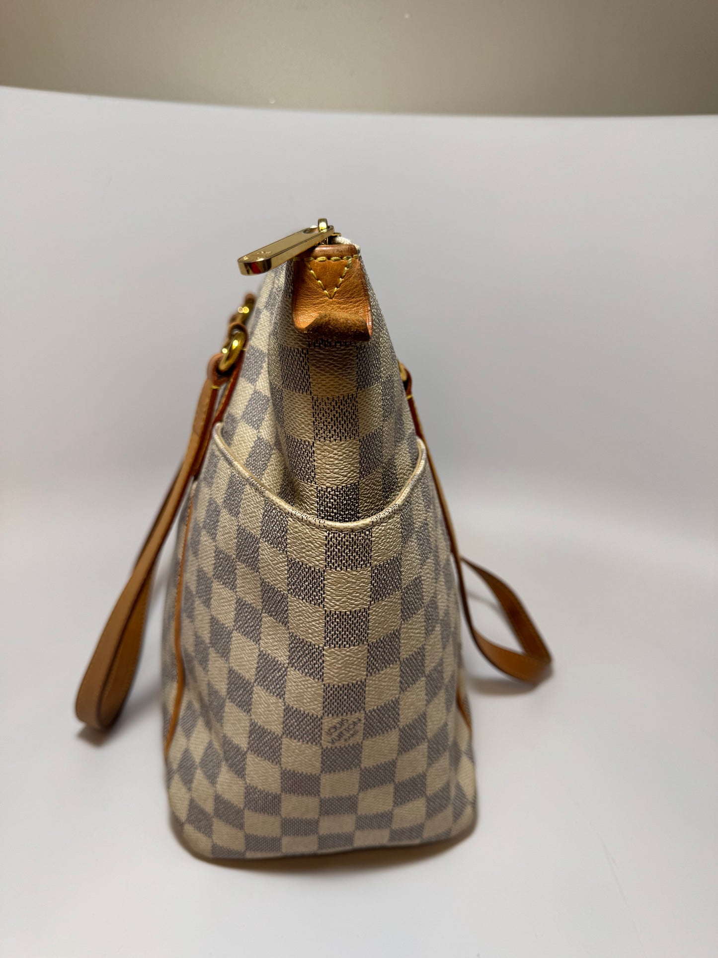 Louis Vuitton Totally MM in Damier Azur Tote Shoulder Bag
