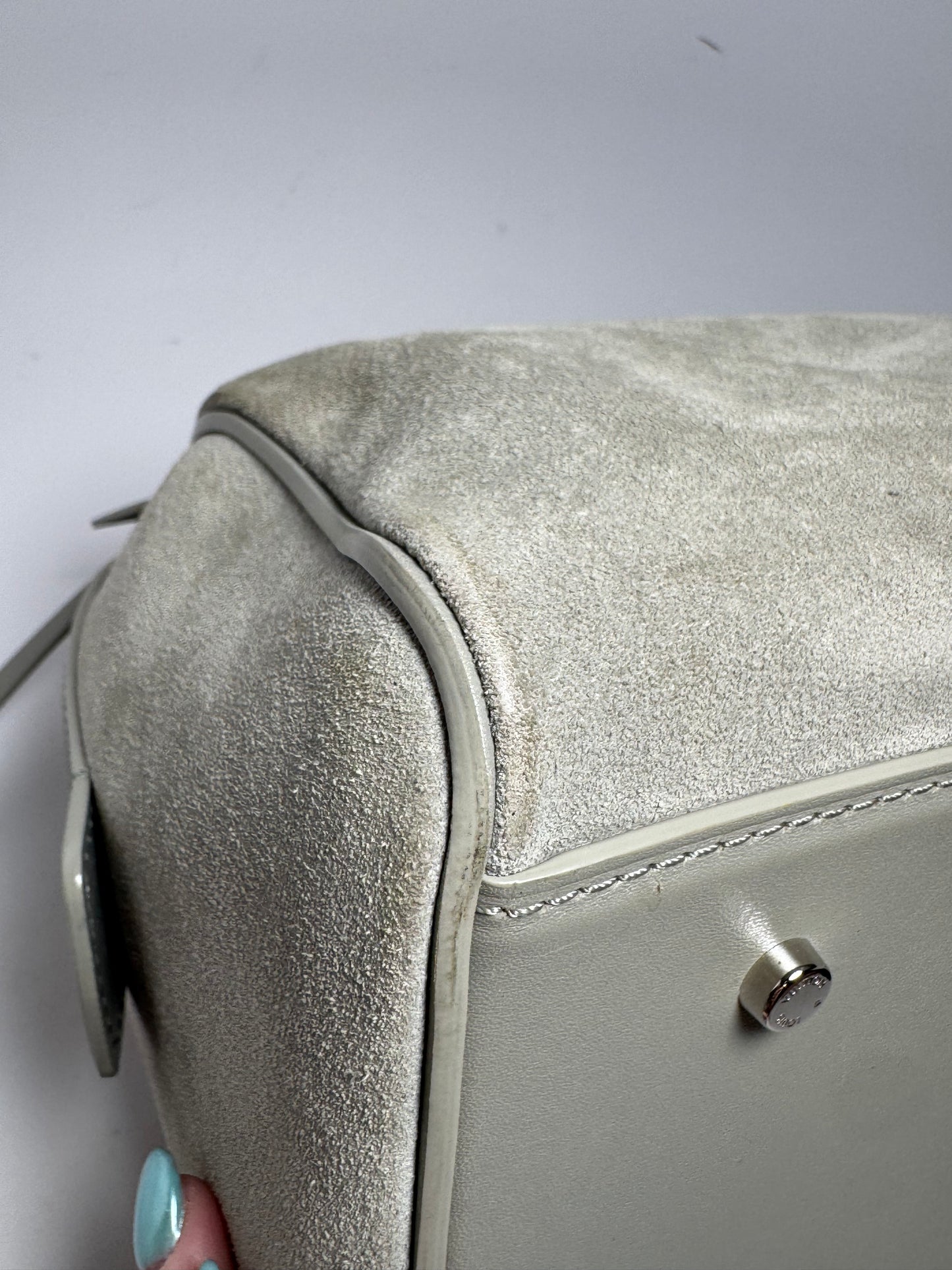 Louis Vuitton Illusion Speedy Cube Grey Suede Limited Edition