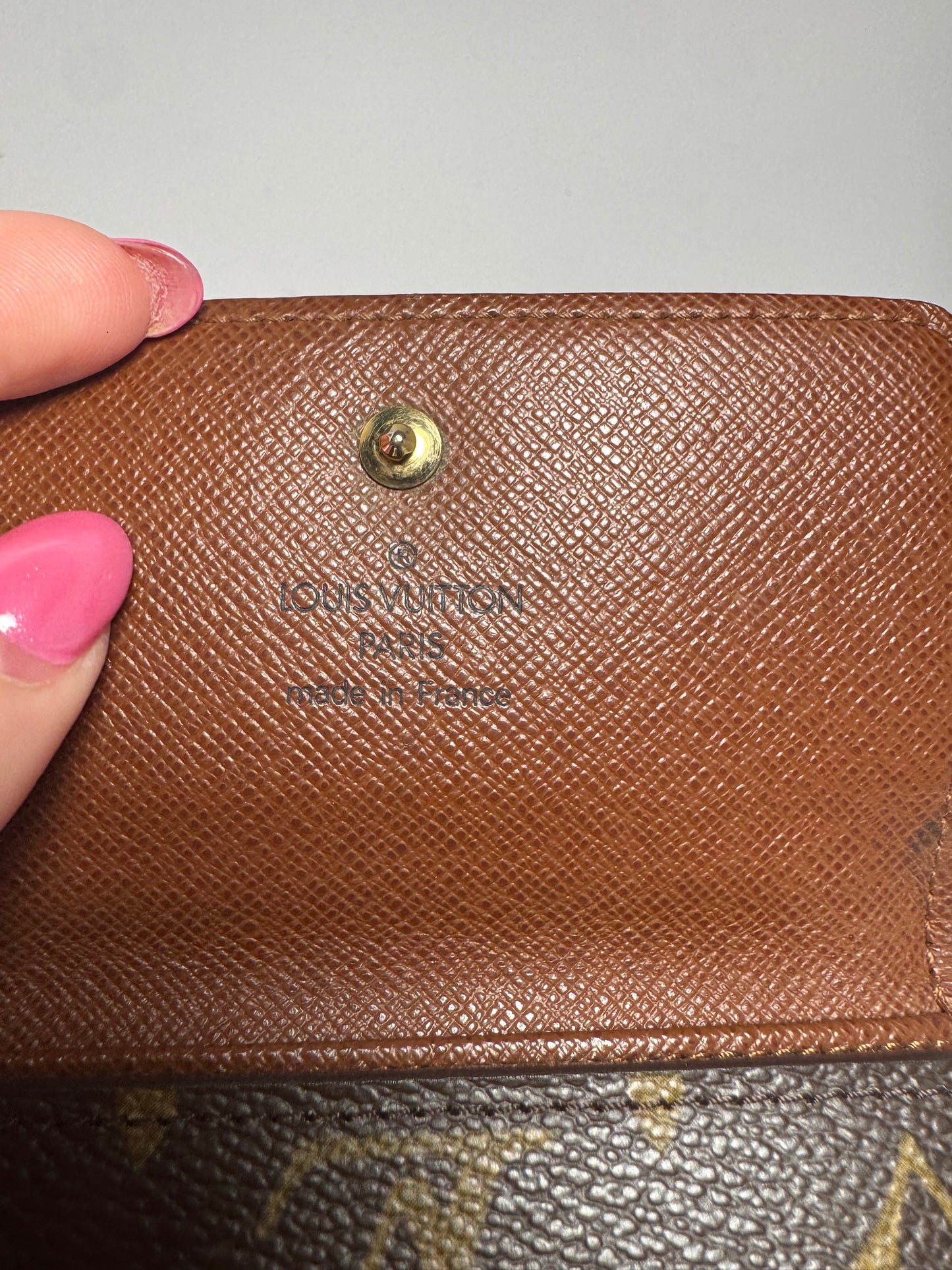Louis Vuitton Elise Monogram Compact Wallet Made in February 2006 in France