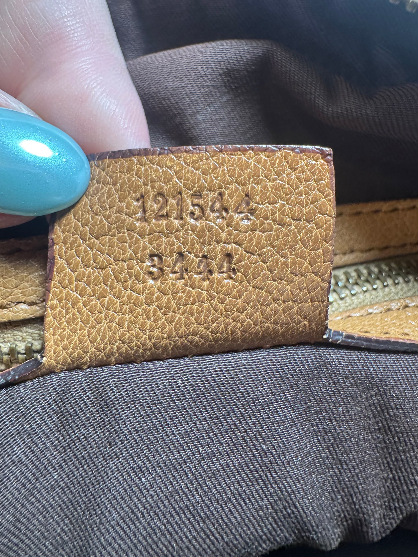 Gucci Blondie Studded Shoulder Bag Leather