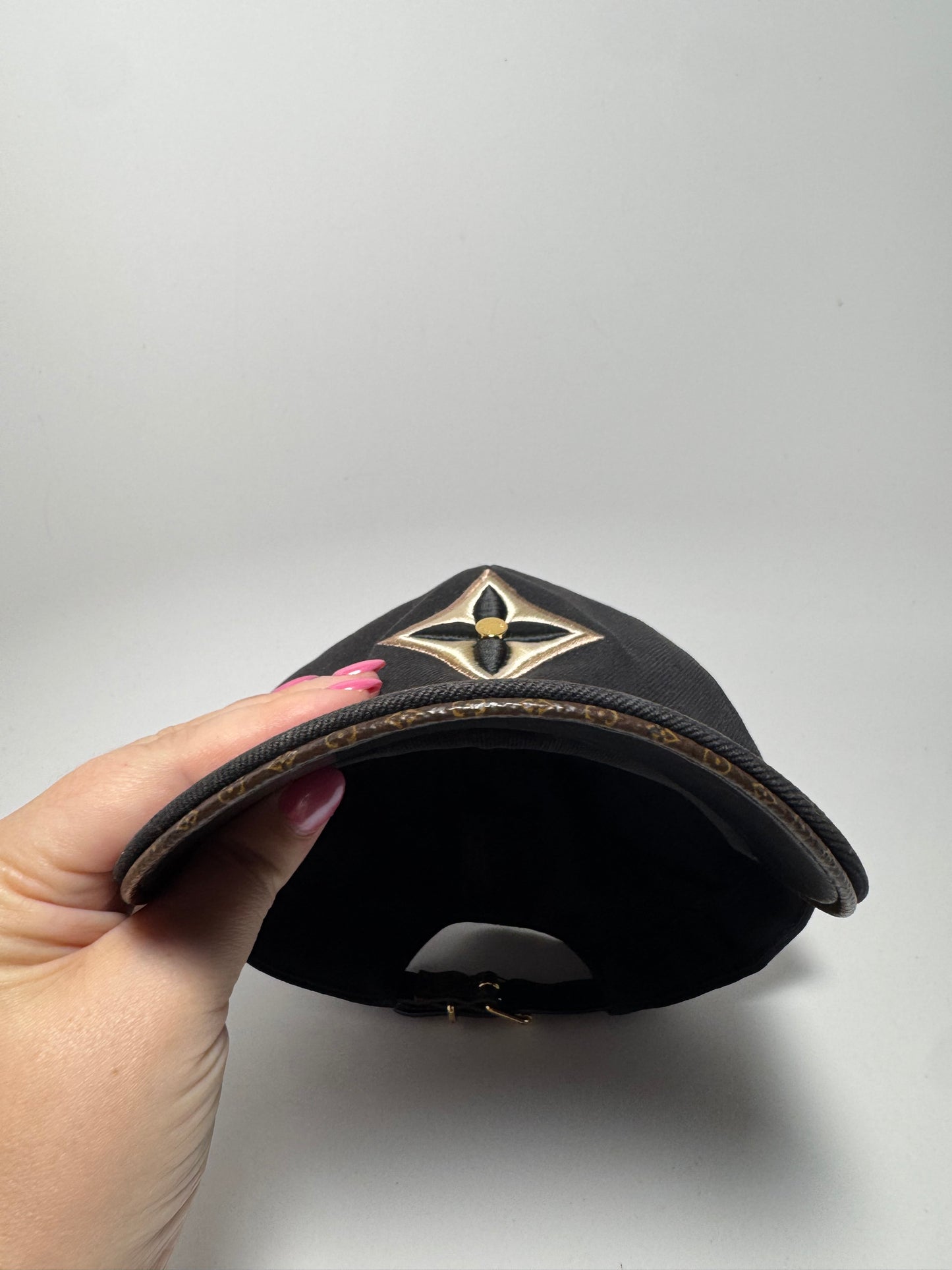 Louis Vuitton Day Cap Black Cotton, Canvas & Leather