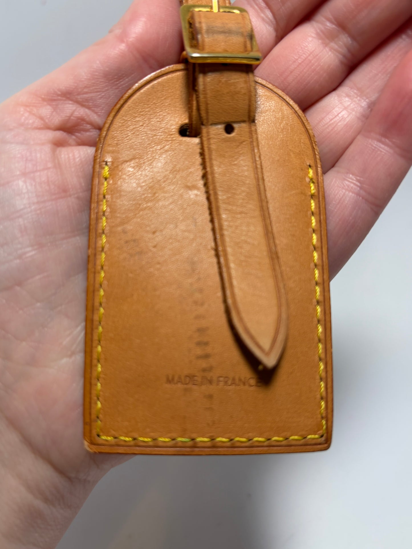 Louis Vuitton Large Vachetta Leather Luggage Tag