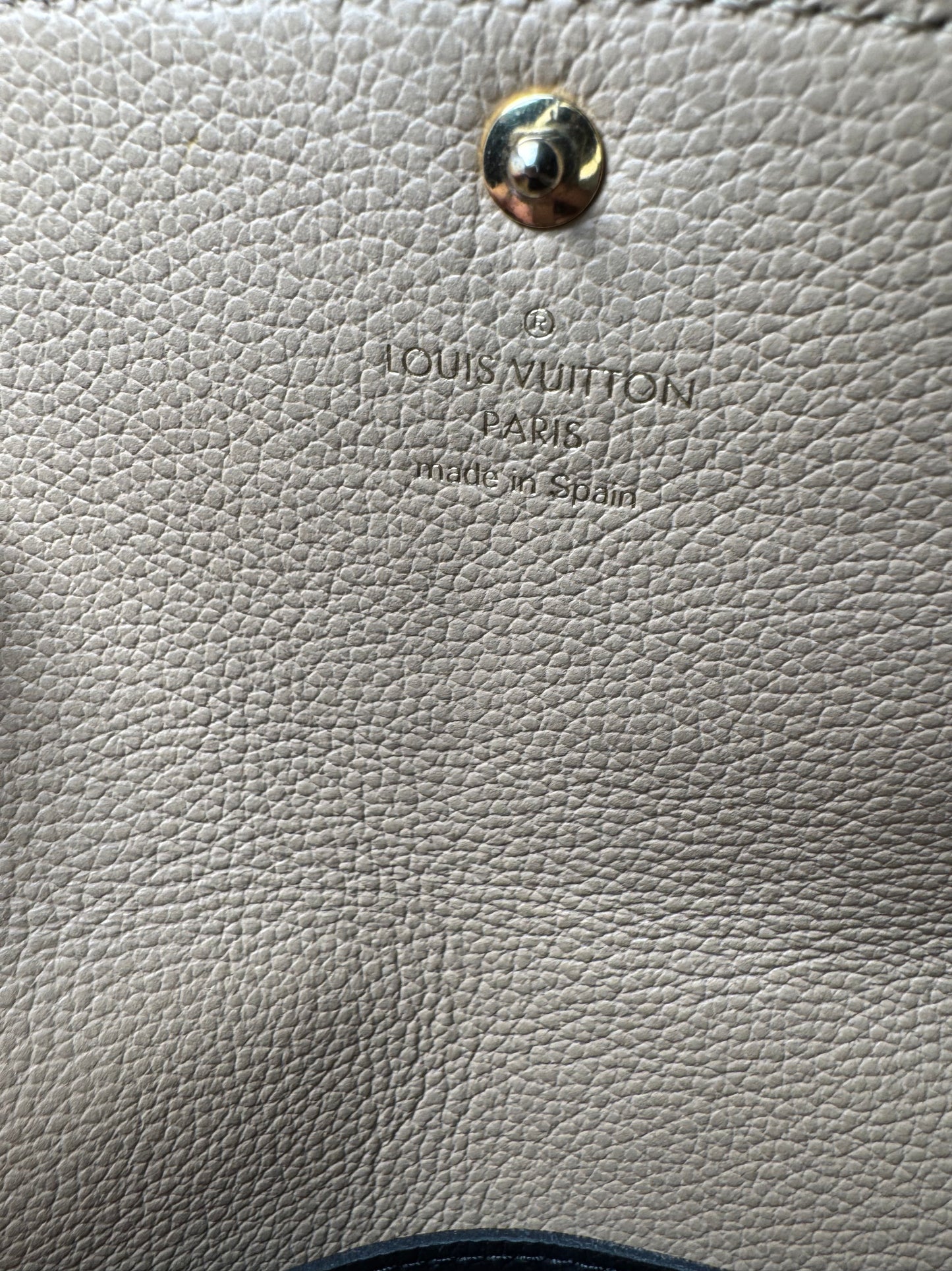 Louis Vuitton Emilie Empriente Wallet Black Leather