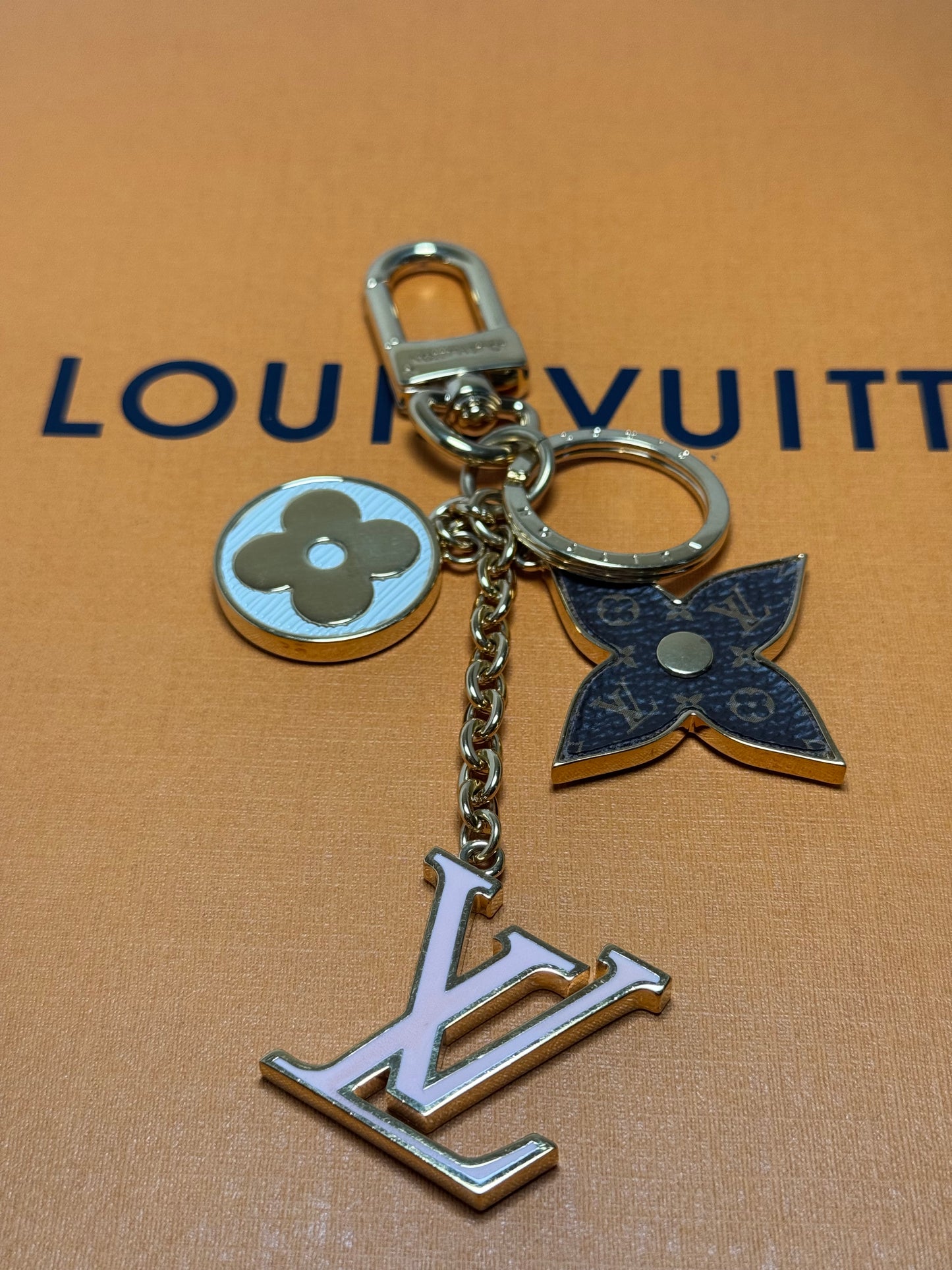 Louis Vuitton Fleur de Monogram Spring Street Bag Charm – Monogram, Pink & Gold