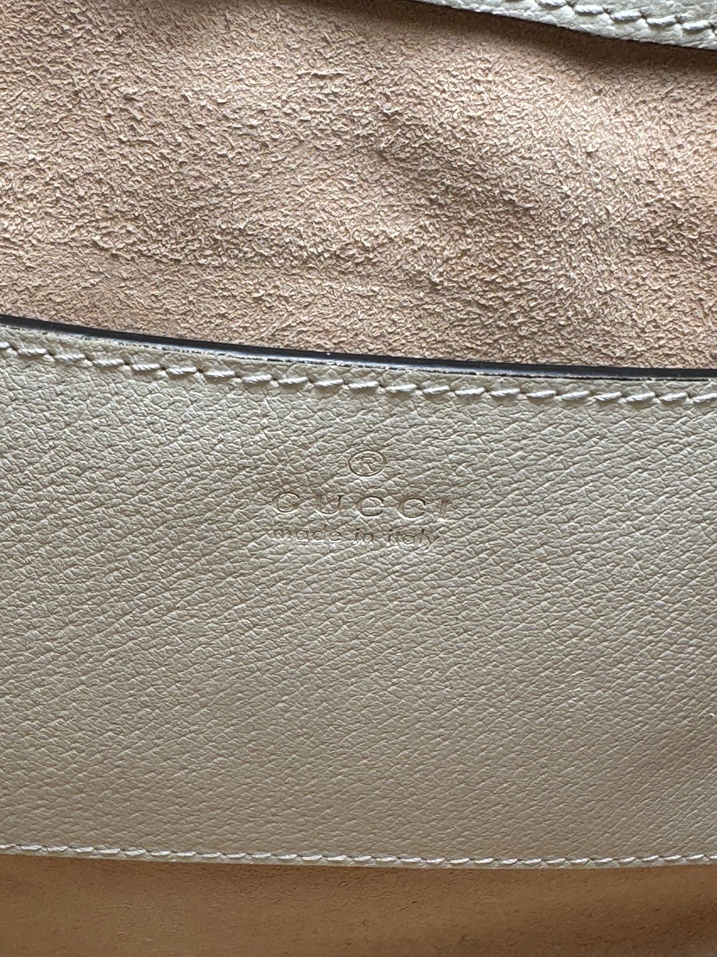Gucci Ophidia Small GG Tote Leather & Canvas Crossbody Strap