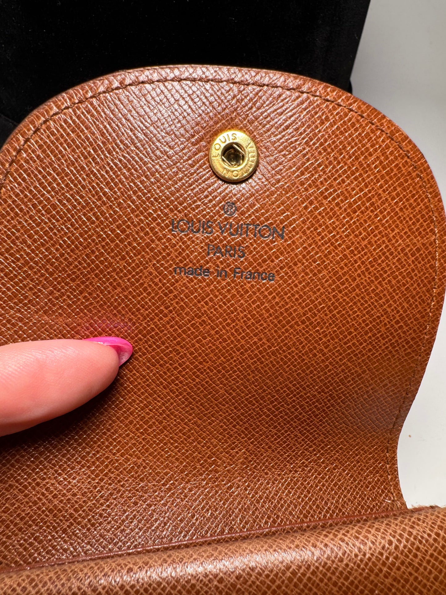 Louis Vuitton Monogram Porte Monnaie Gousset Coin Purse/Pouch