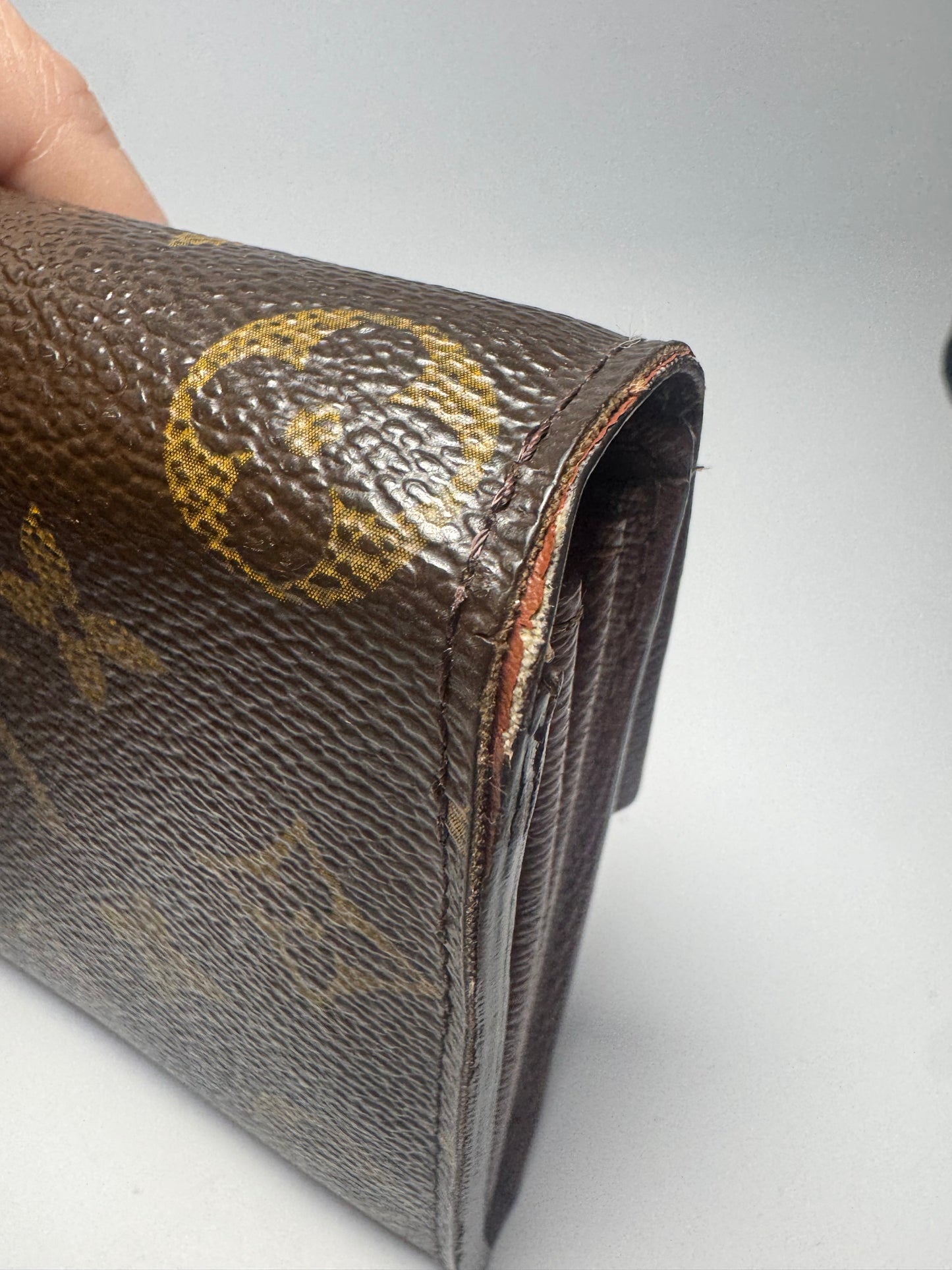 Louis Vuitton Porte Monnaie Credit Card Wallet Monogram- Made in Spain 2006