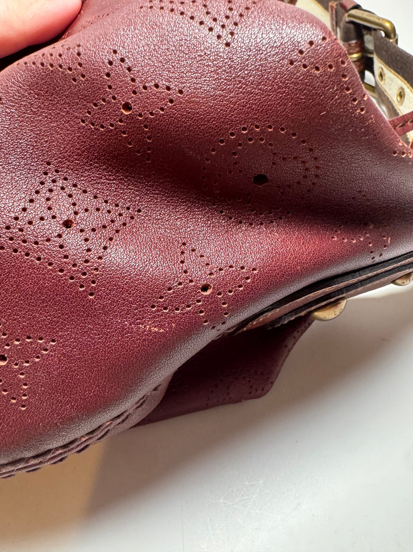 Louis Vuitton Onatah GM Leather Aubergine Limited Edition Shoulder Bag