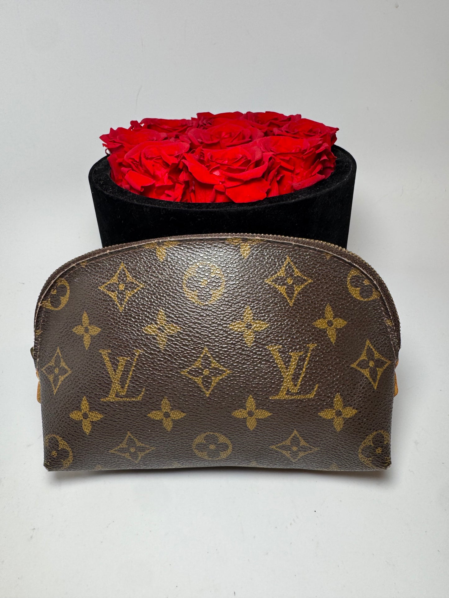 Louis Vuitton Monogram Cosmetic Case Dome Pouch, Made in Spain, September 2000