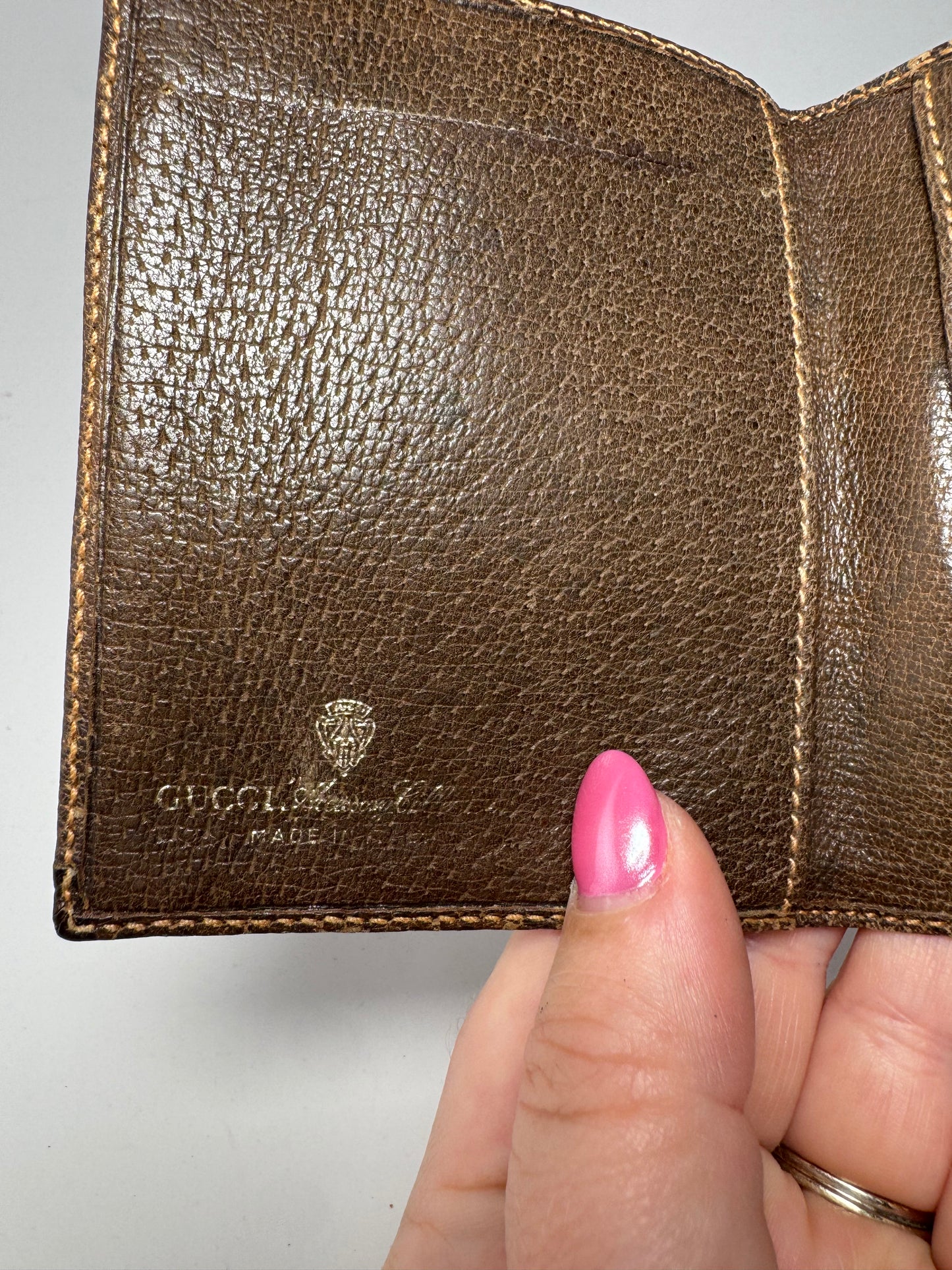 Gucci GG Canvas Card Holder Bifold Wallet
