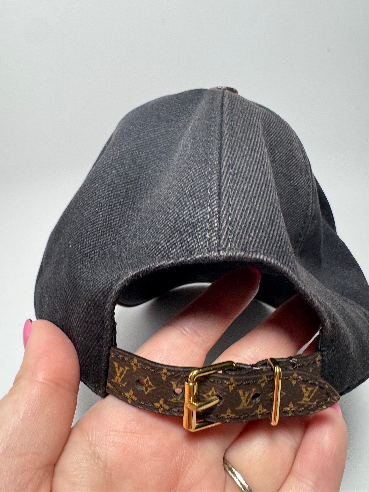 Louis Vuitton Day Cap Black Cotton, Canvas & Leather