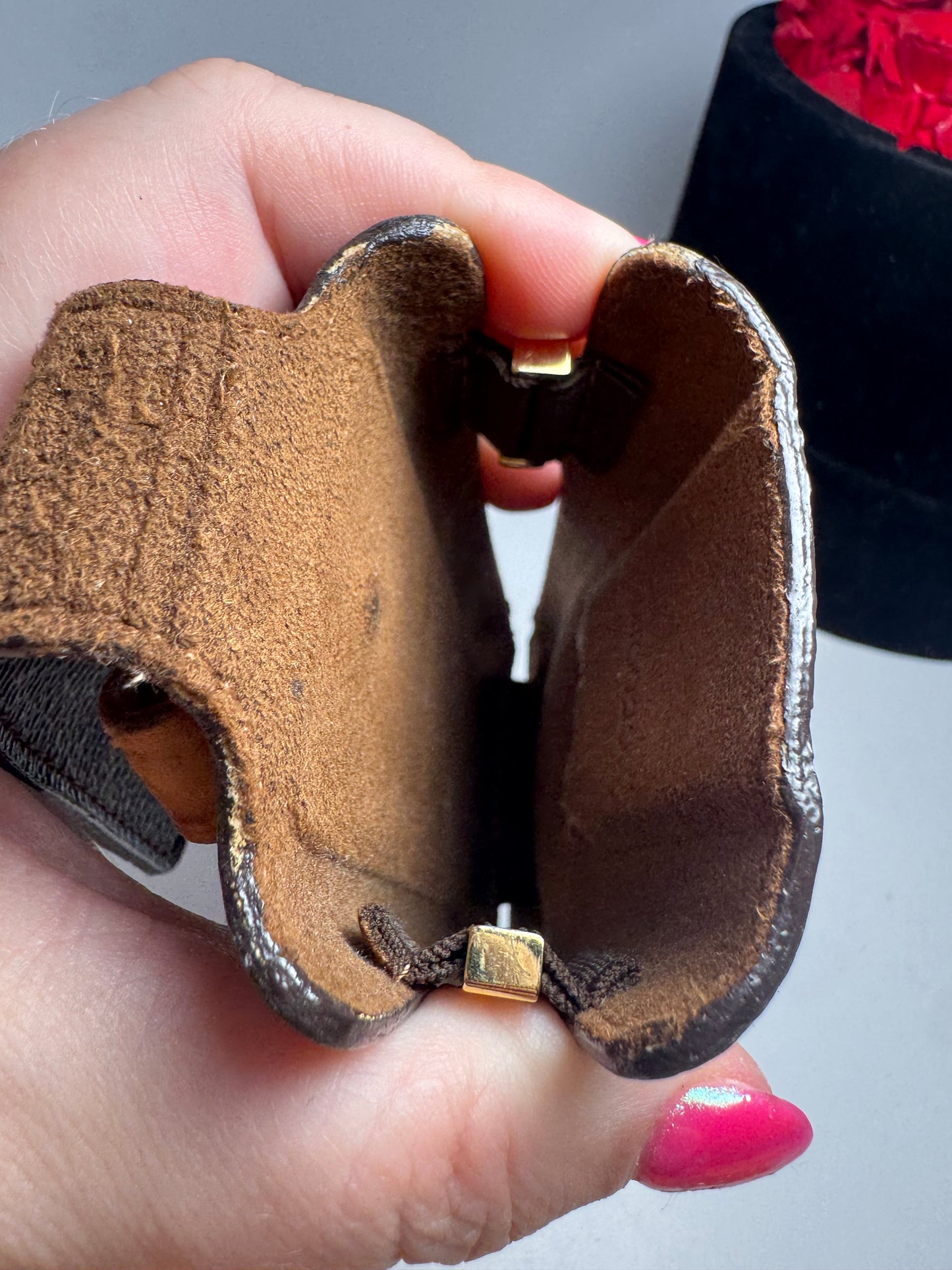 Louis Vuitton Vintage Monogram Phone Case/Holder w/Key Clip