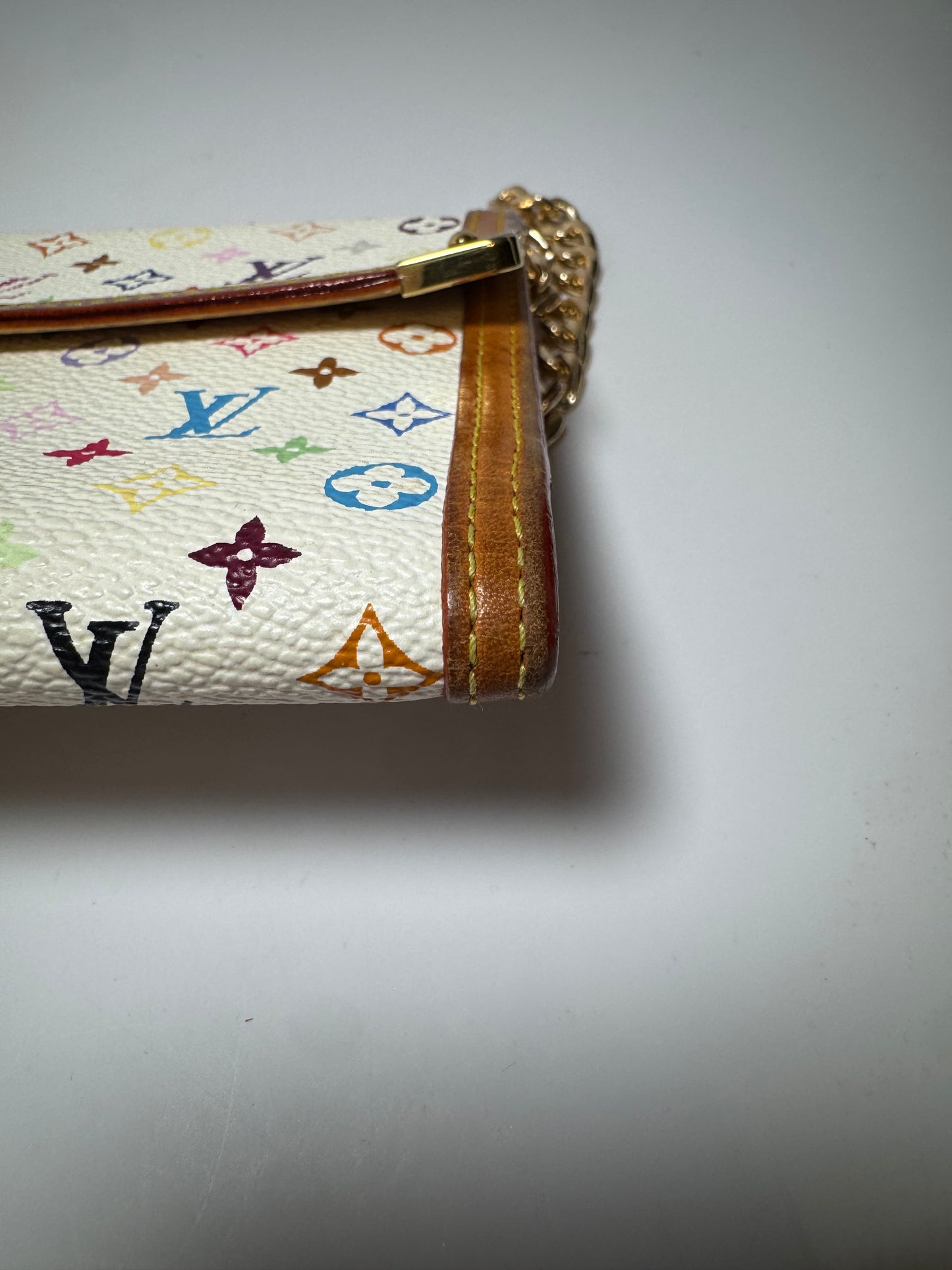 Louis Vuitton Multicolor Porte Tressor International Wallet on chain- April 2005 in France