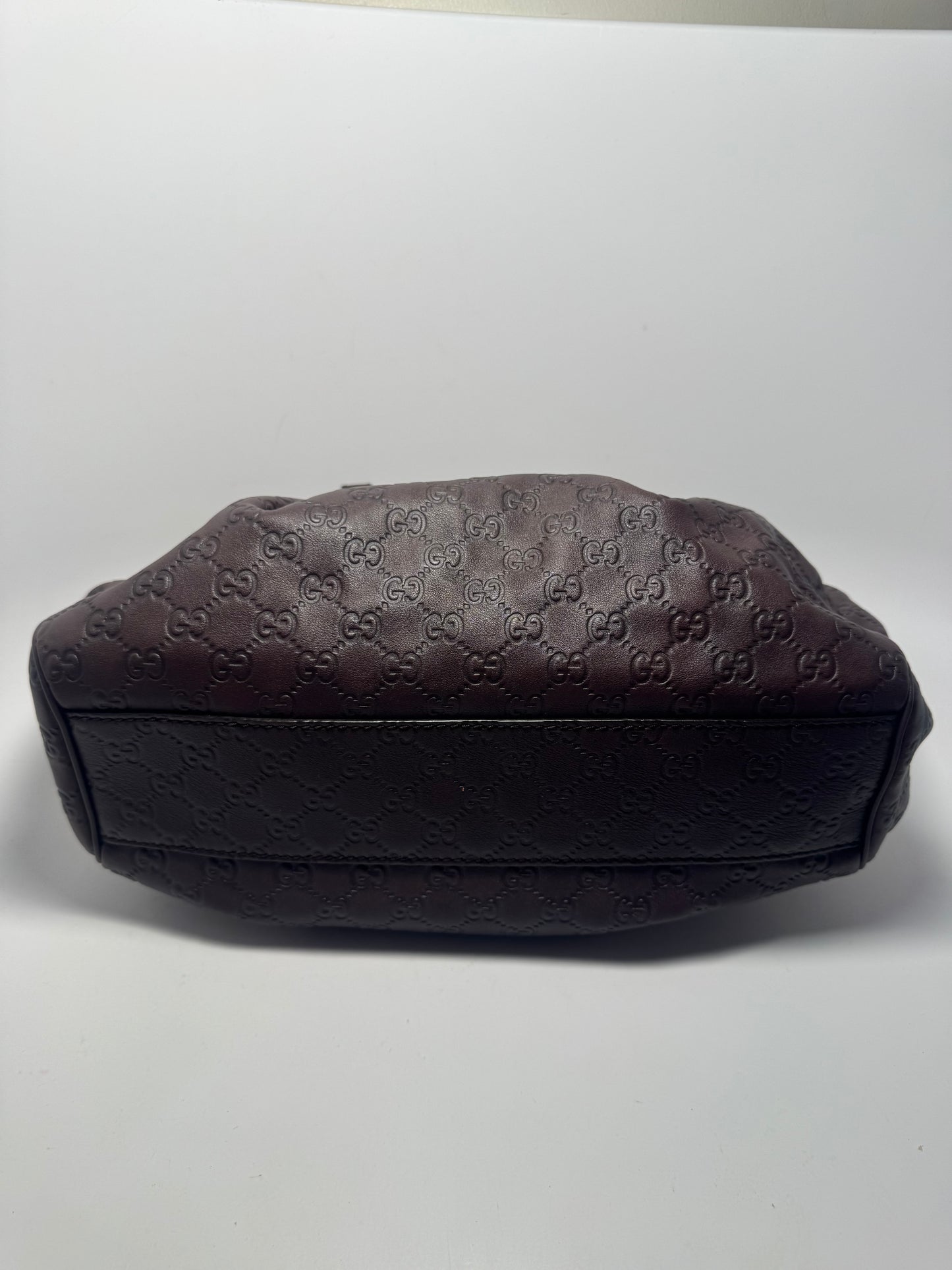 Gucci Sukey Tote Guccissima Leather Hand Bag Walnut Brown