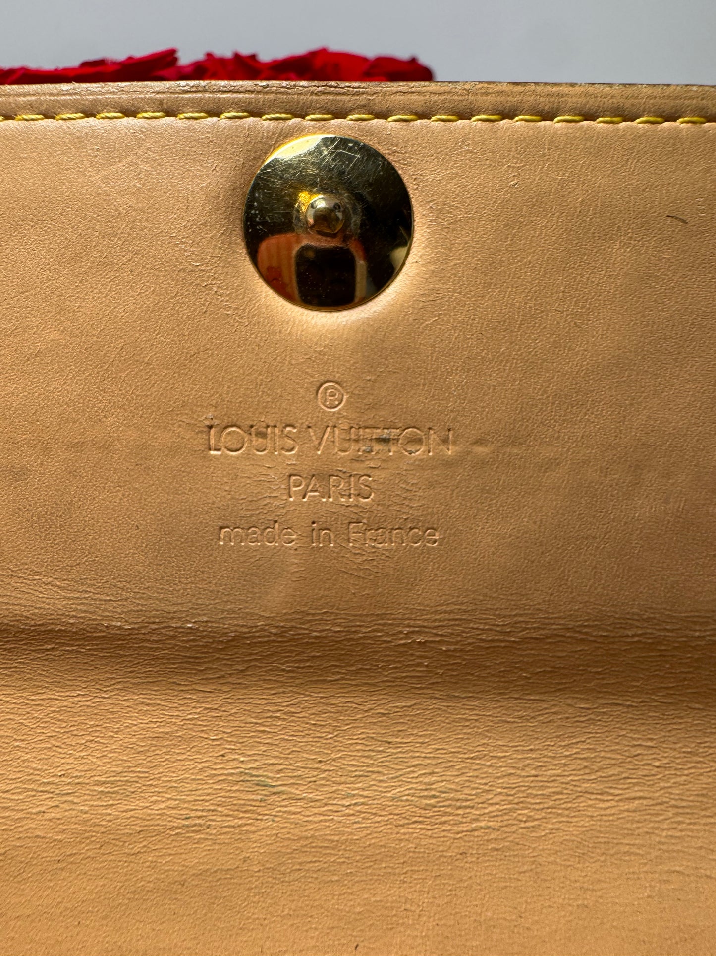 Louis Vuitton Sarah White Multicolor Wallet- FAIR condition