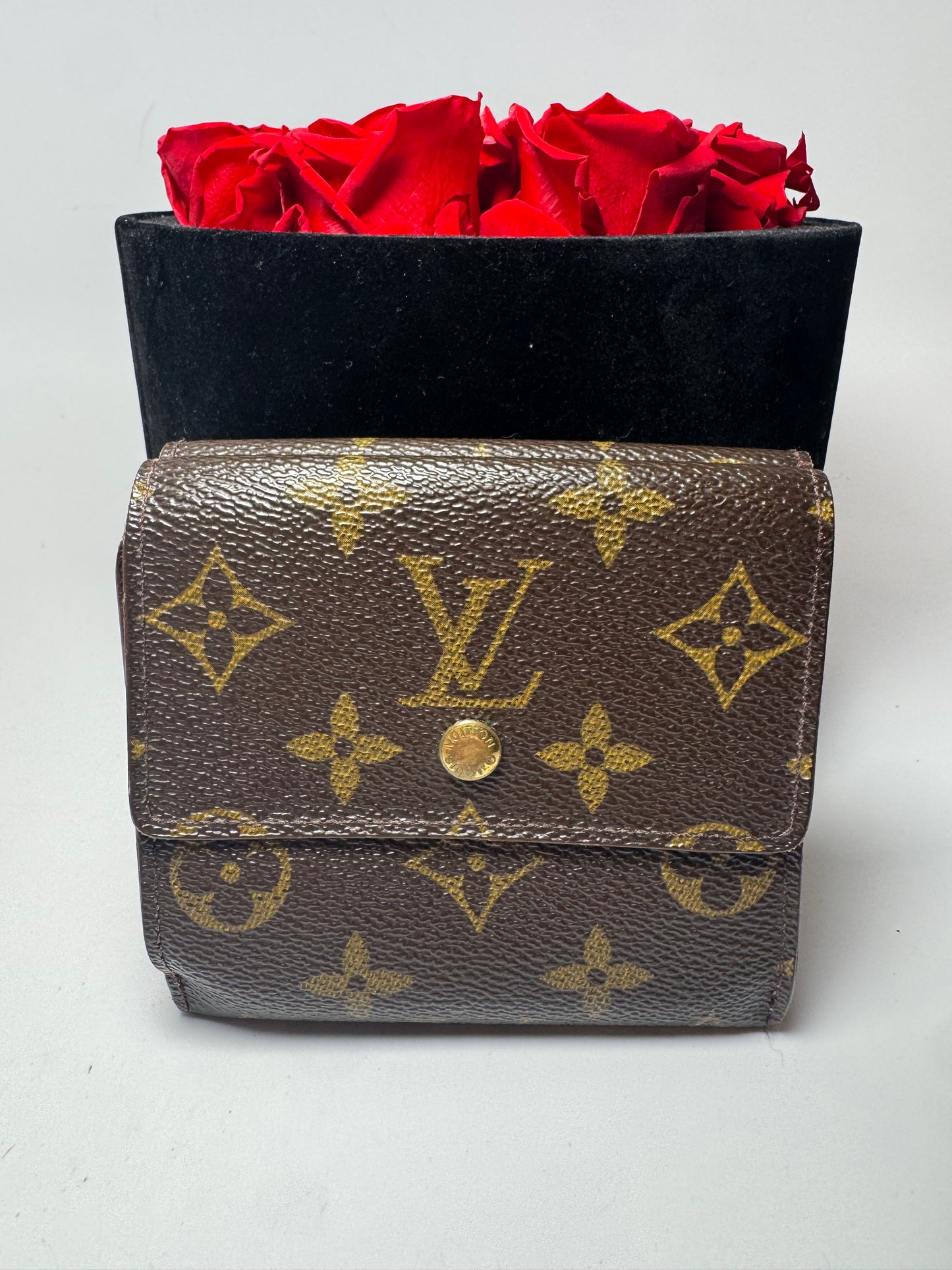 Louis Vuitton Elise Monogram Trifold Wallet Made in France