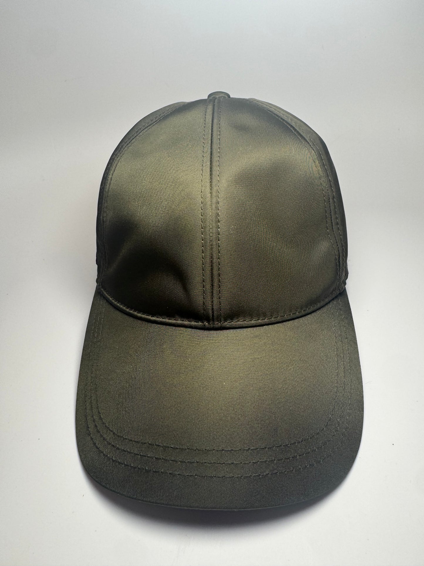 Prada Re-Nylon Baseball Cap - Military Green (Size M)