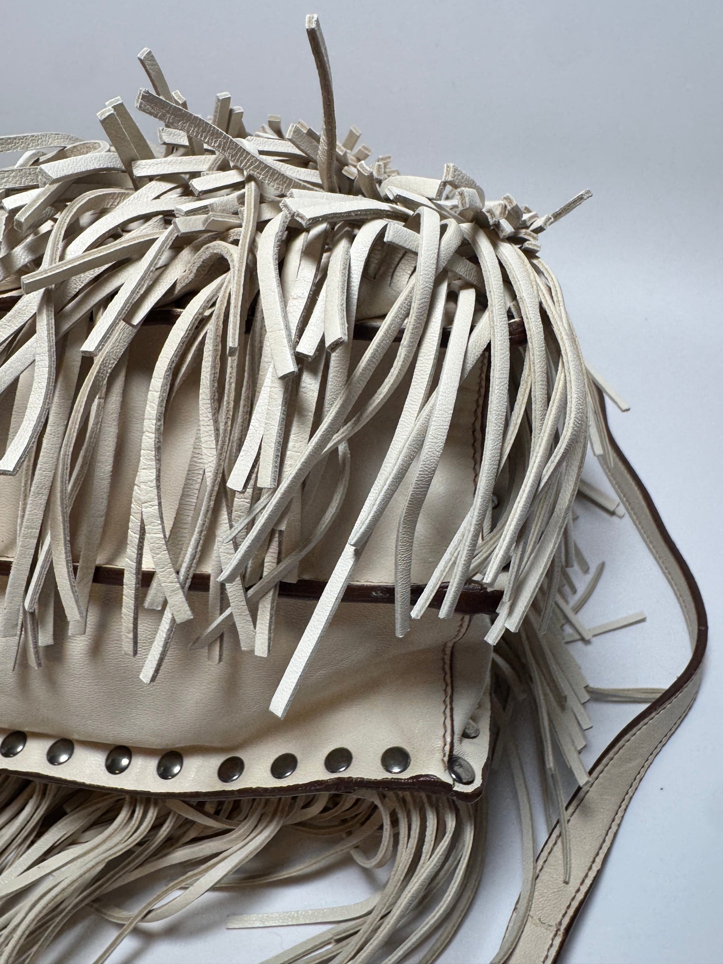 Prada Nappa Fringe Medium Tote Bag/Crossbody LIKE NEW condition w/authenticity cards & tag